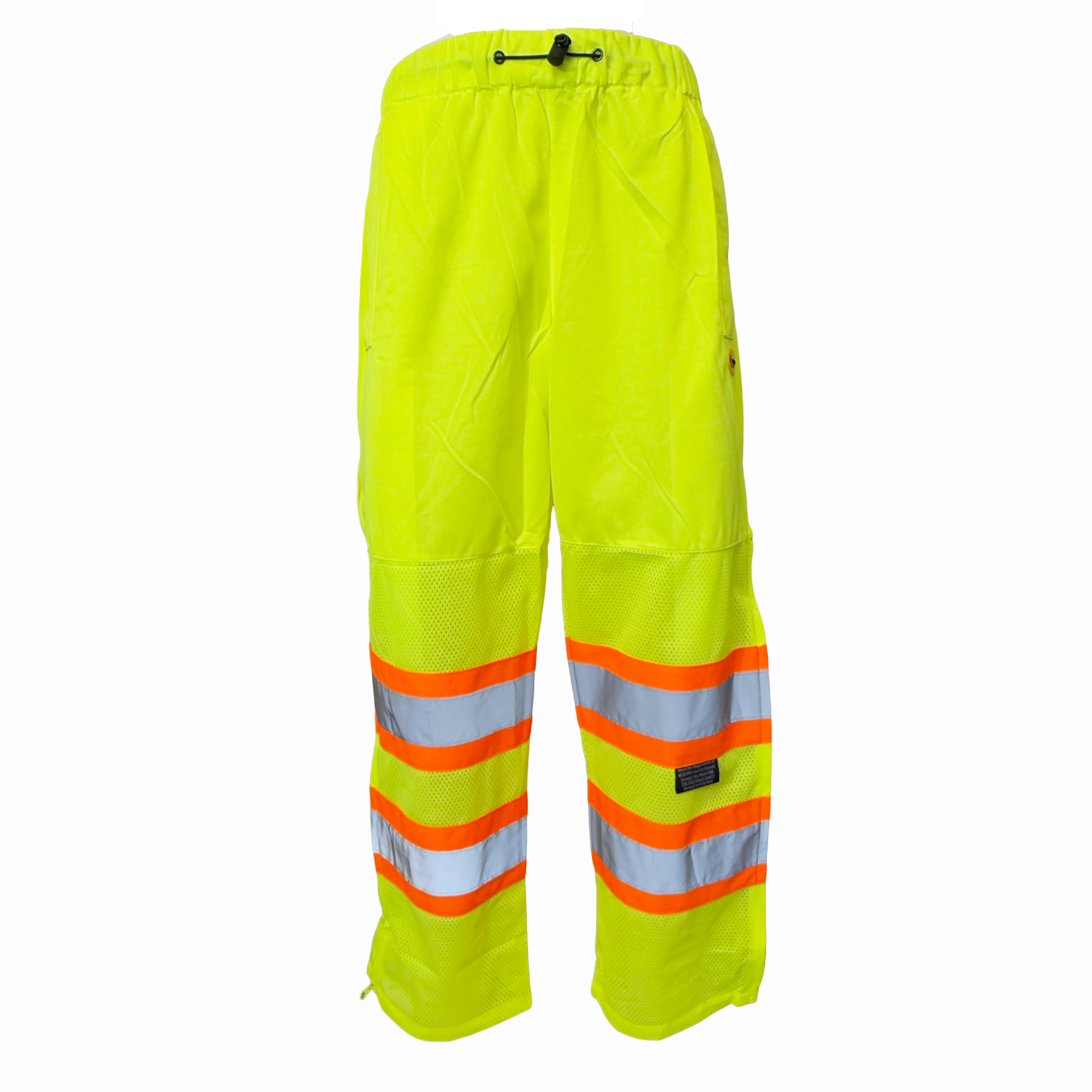 High-Visibility Mesh Safety Pants with Zipper Legs – Summer Weight
