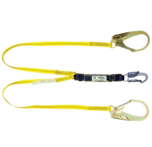 Lanyard 4' / Y / Snap Hook / 2.5" Hooks / Shock Pack