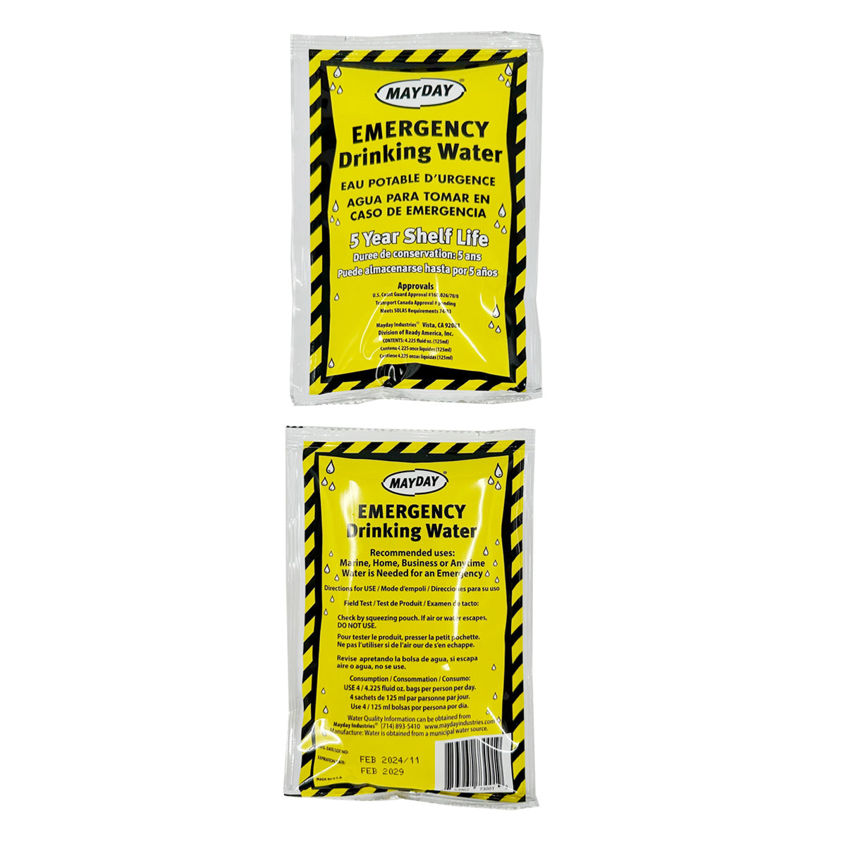 Mayday Pouch water 4.225 OZ/125ml ( EA )