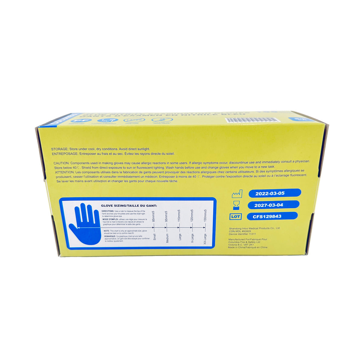 Nitrile Gloves ( Blue ) 4 Mil 100/BX