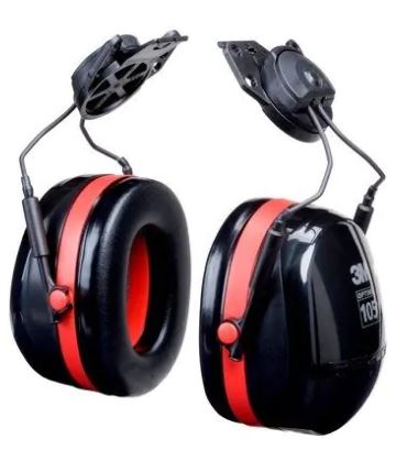 3M™ PELTOR™ Optime™ 105 Earmuffs, H10P3E, Hard Hat Attached