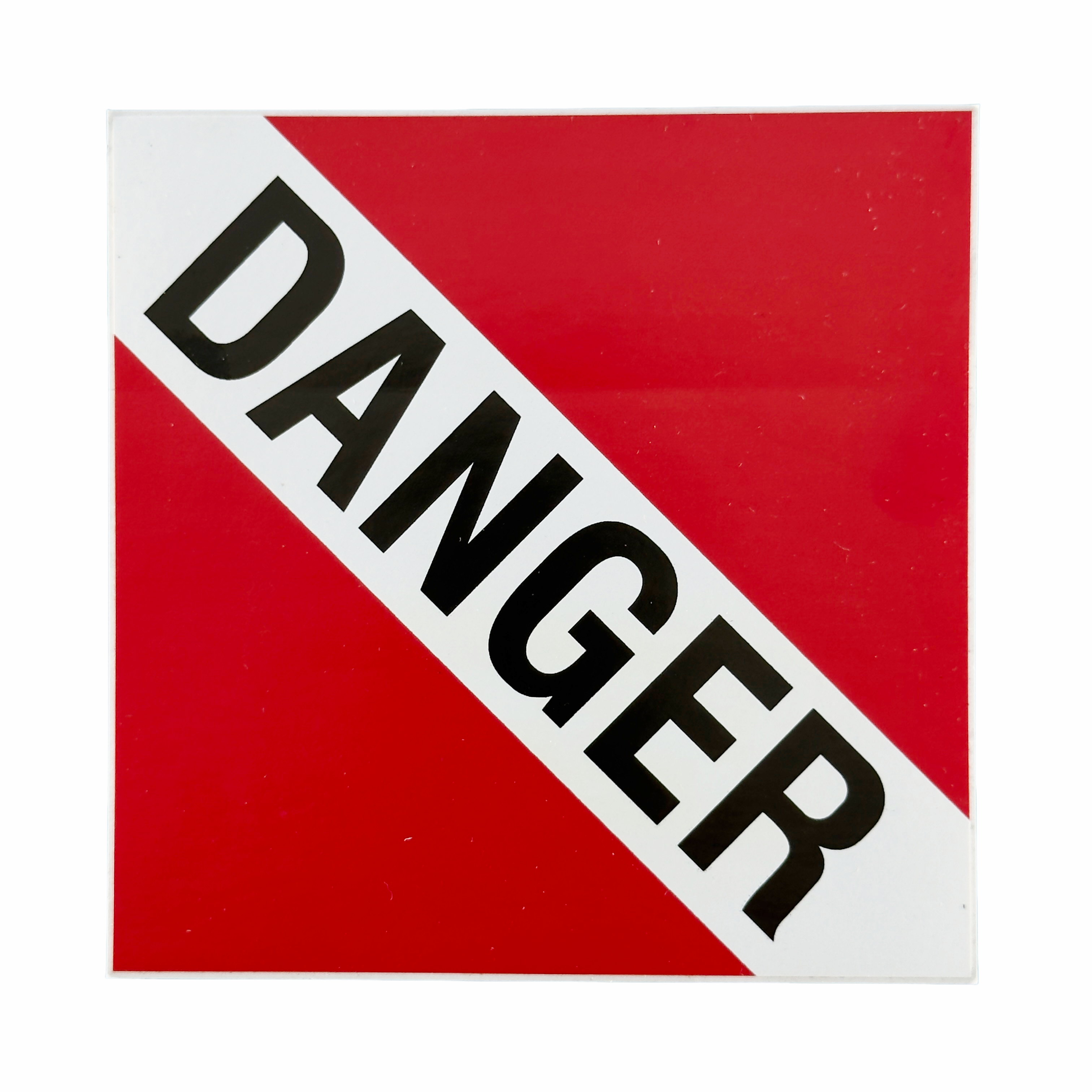 Placard Label - Danger, No Class, 4 × 4 inches (10.2 × 10.2 cm)