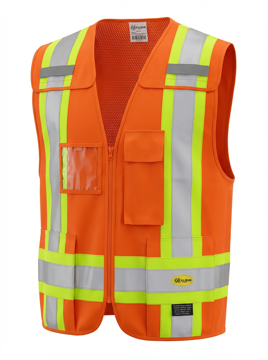 Cruiser Vest ( ORANGE ) W/ Reflective Tape