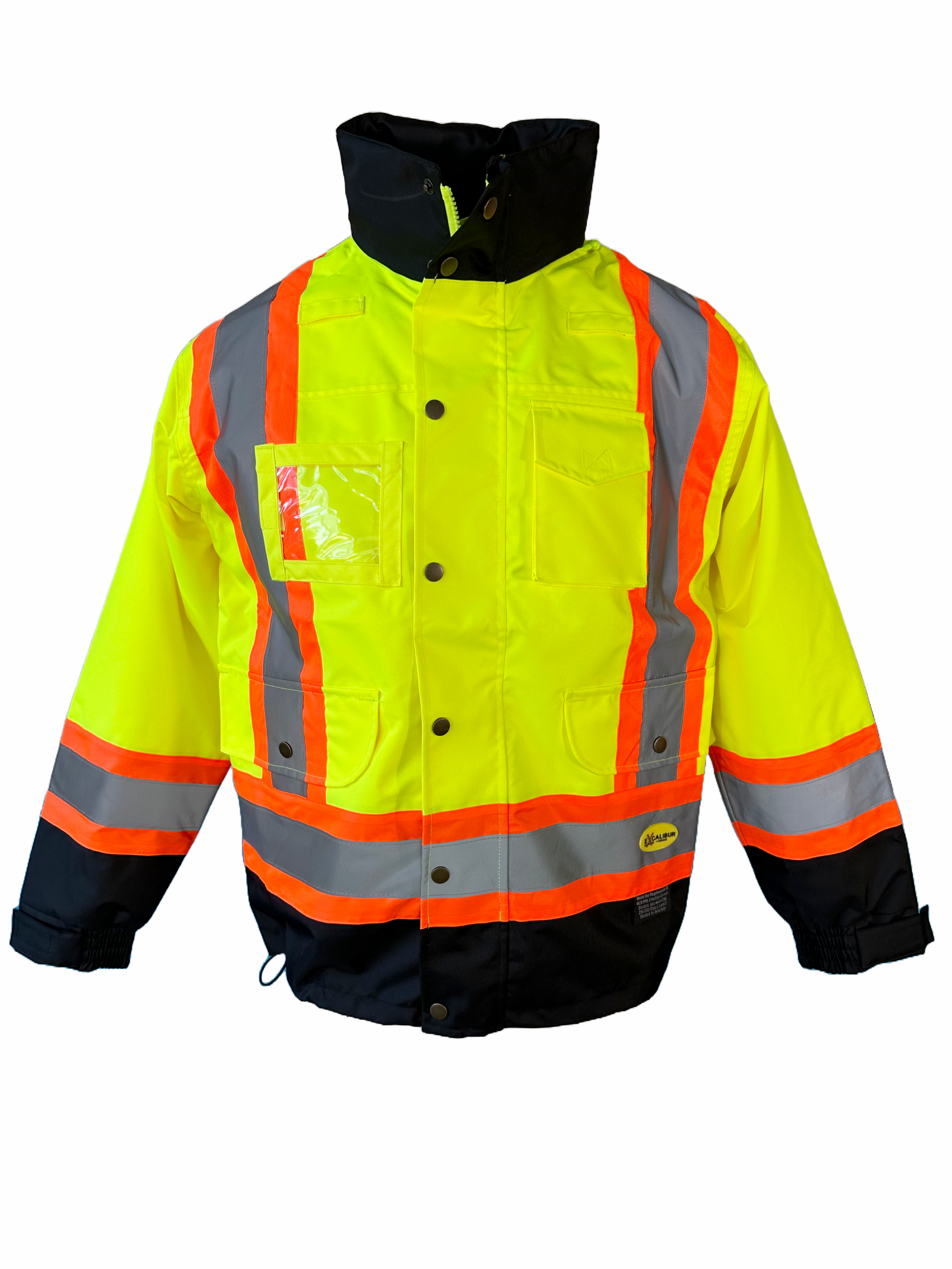 High Visibility Fluorescent Rain Jacket Hi-Viz Rain Jacket Shell
