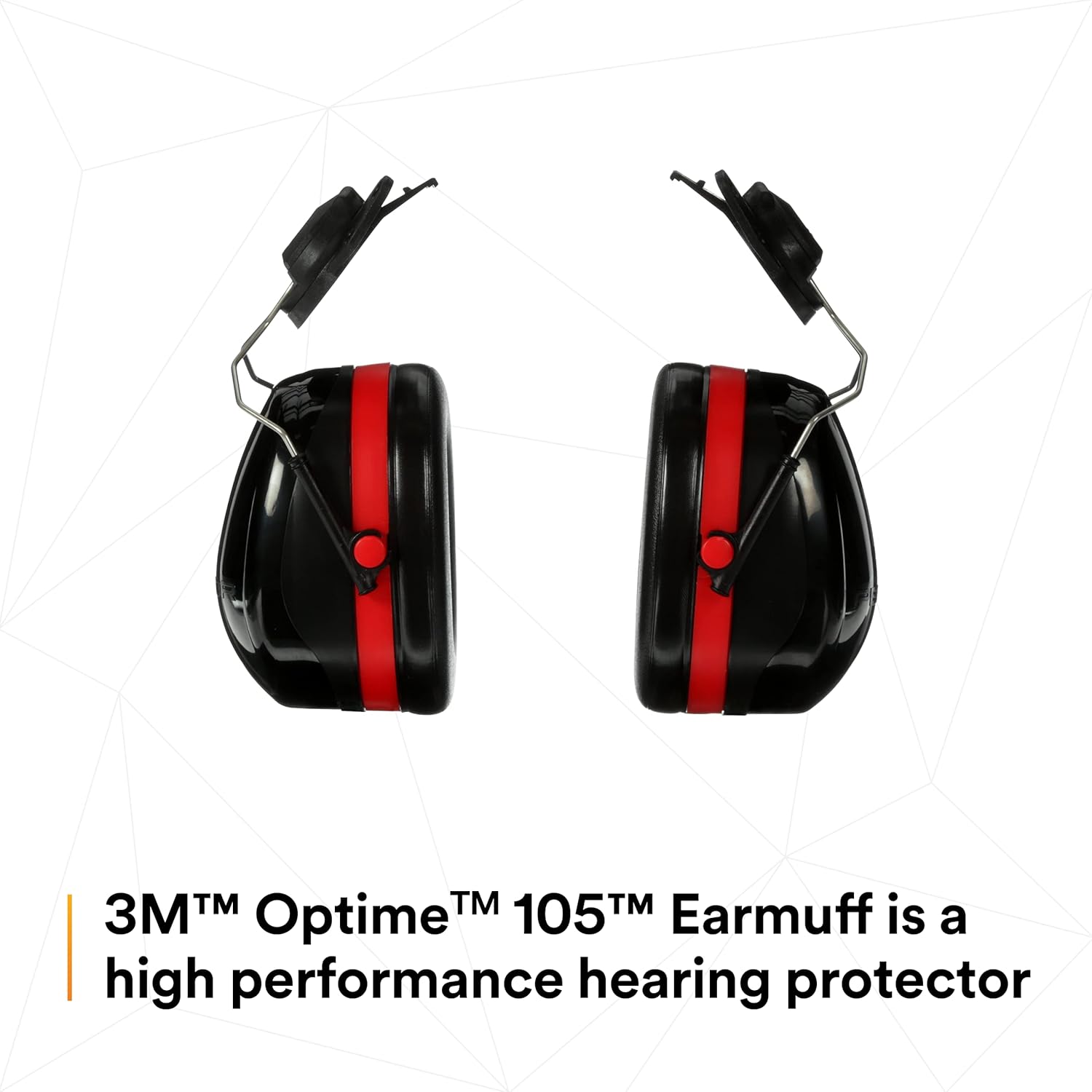 3M™ PELTOR™ Optime™ 105 Earmuffs, H10P3E, Hard Hat Attached