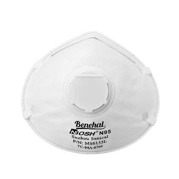 Benehal N95 Mask NIOSH Approved Respirators W/ Valve (15 box)