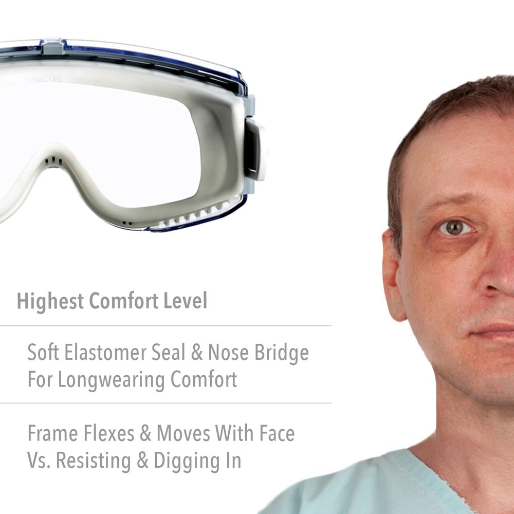 Stealth Safety Goggles with HydroShield Anti-Fog Lens