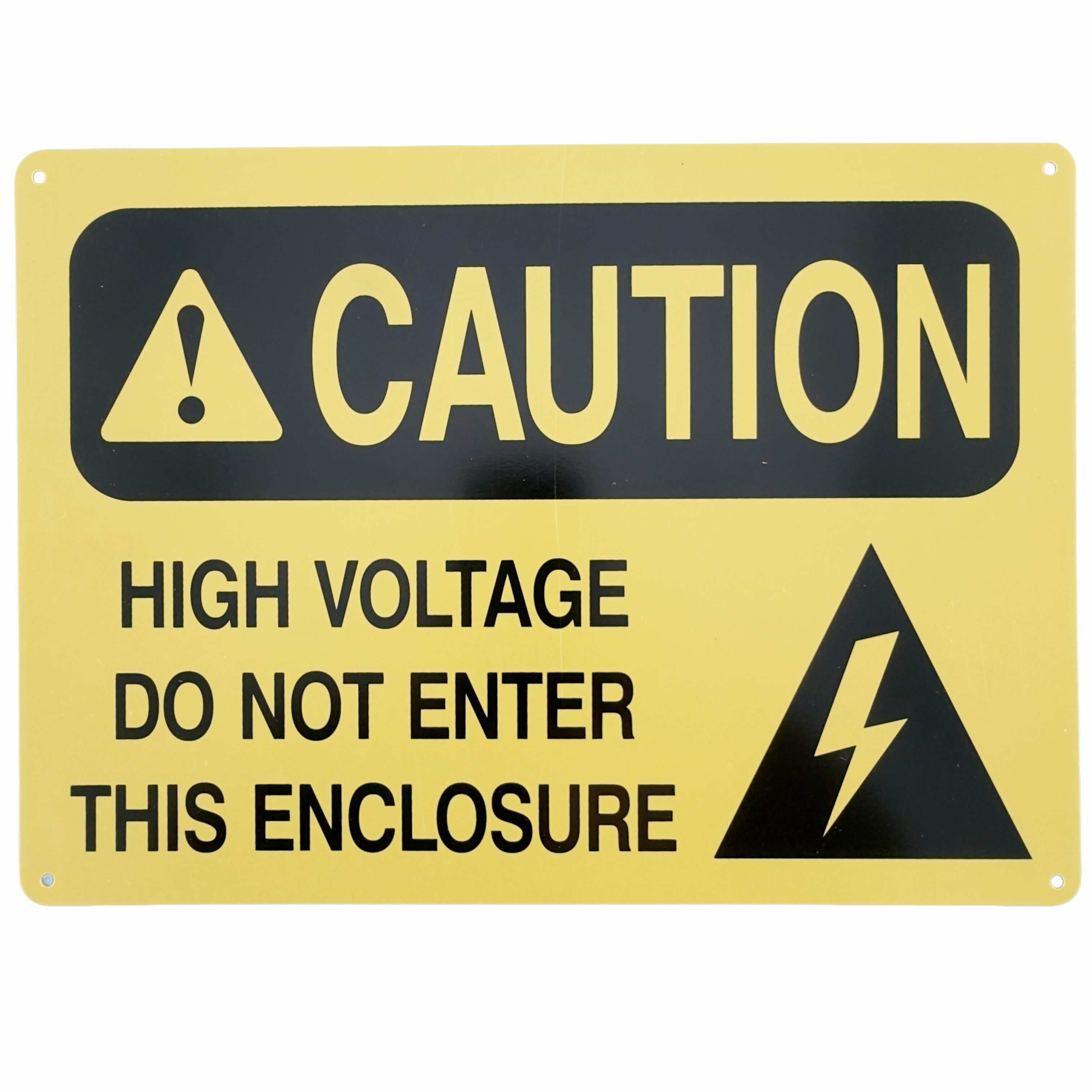 Caution - High Voltage Do Not Enter This Enclosure