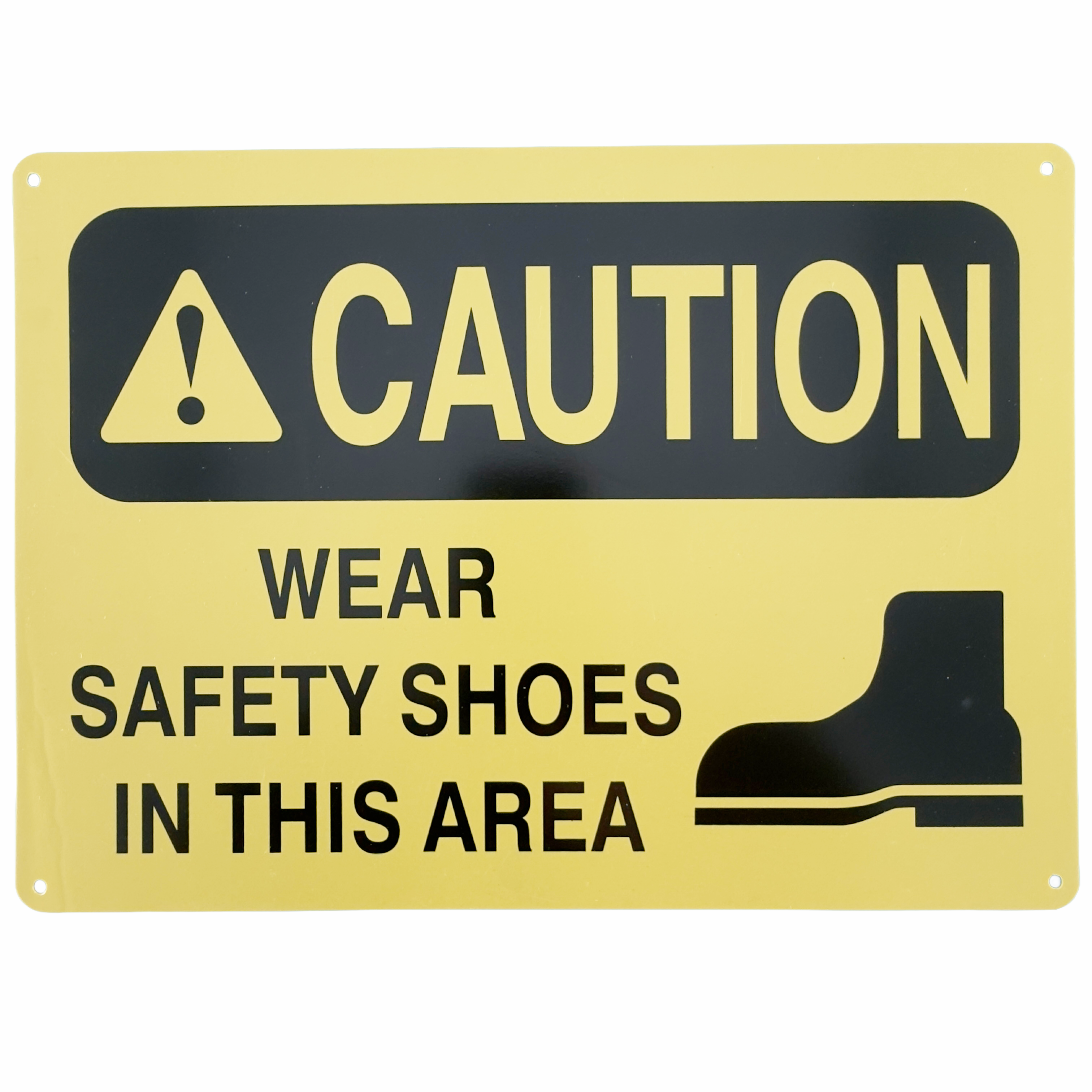 Caution - Wear Safety Shoes in This Area