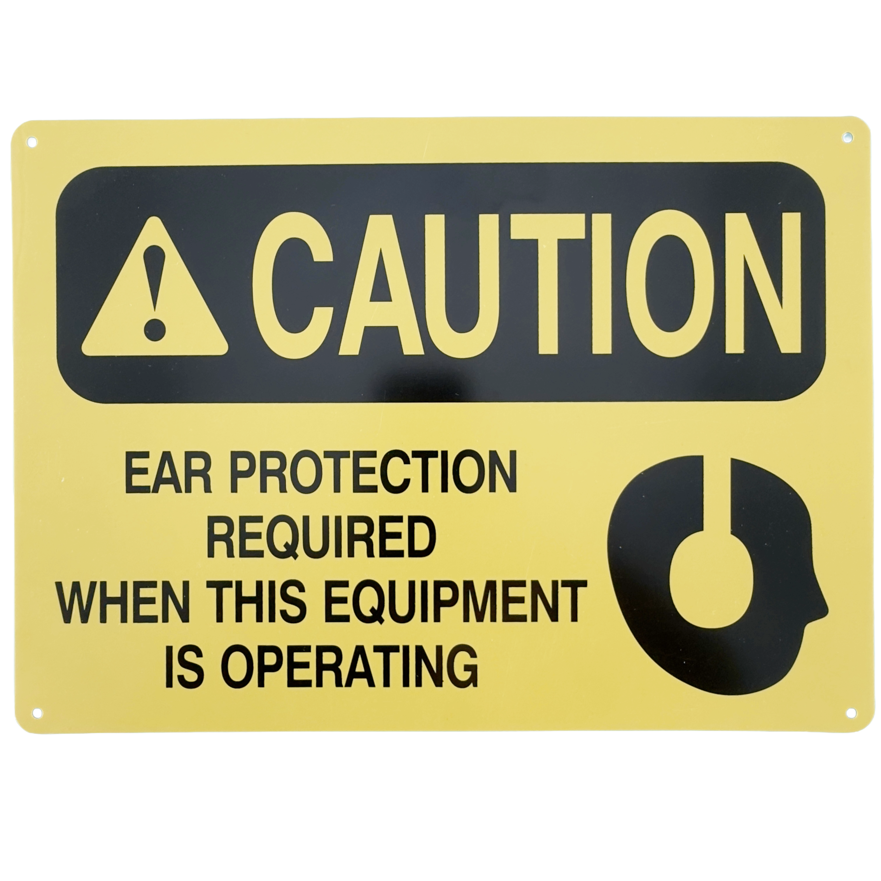Caution - Ear Protection Required When This Equipment Is Operating