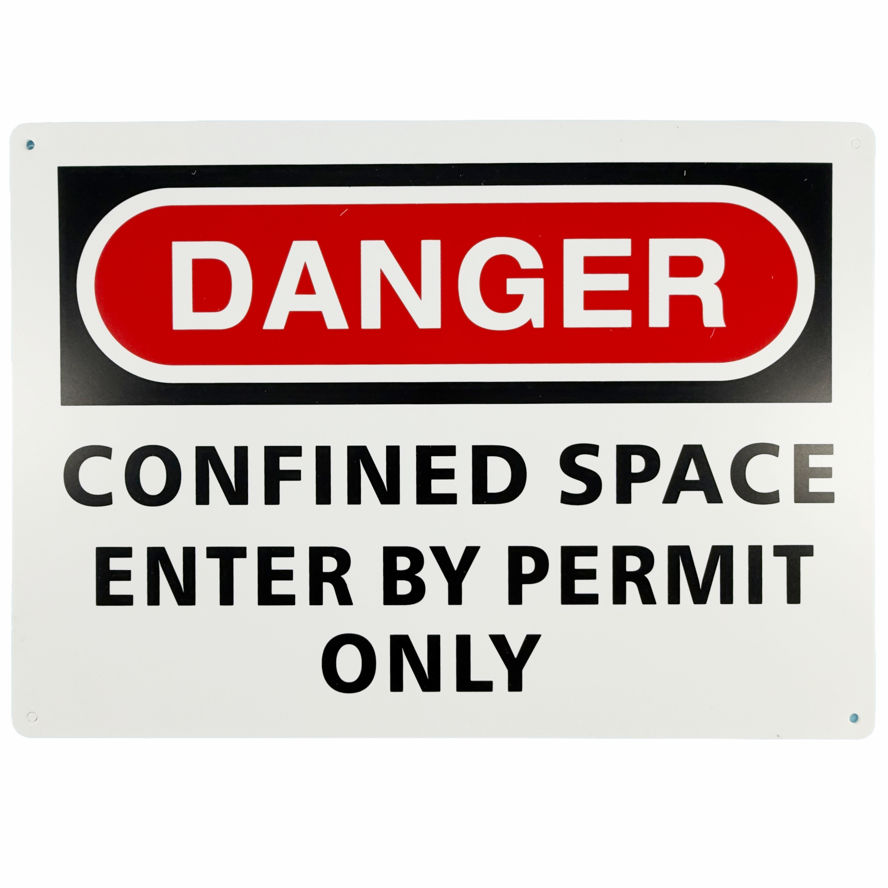 Danger - Confined Space, Enter By Permit Only