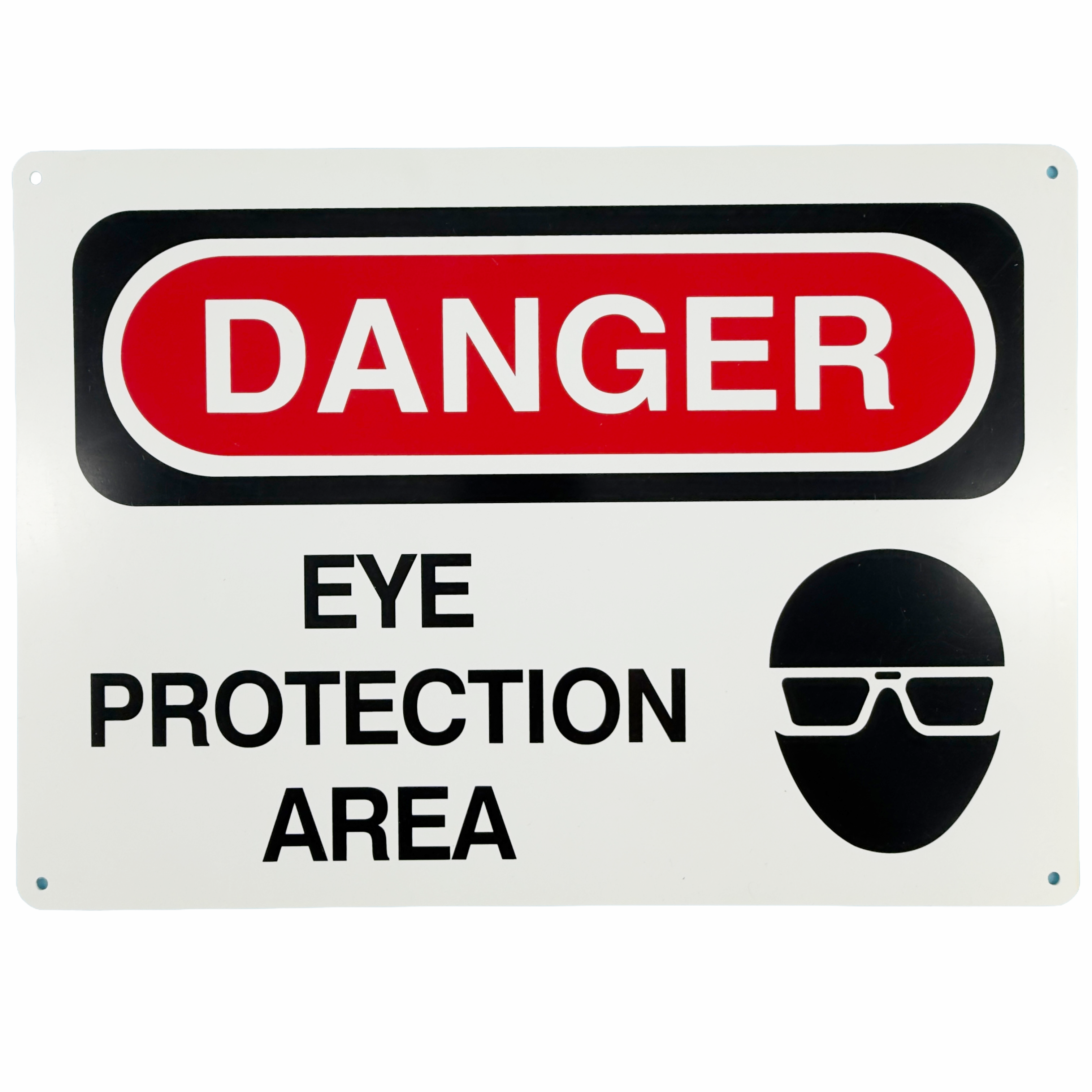 Danger - Eye Protection Area