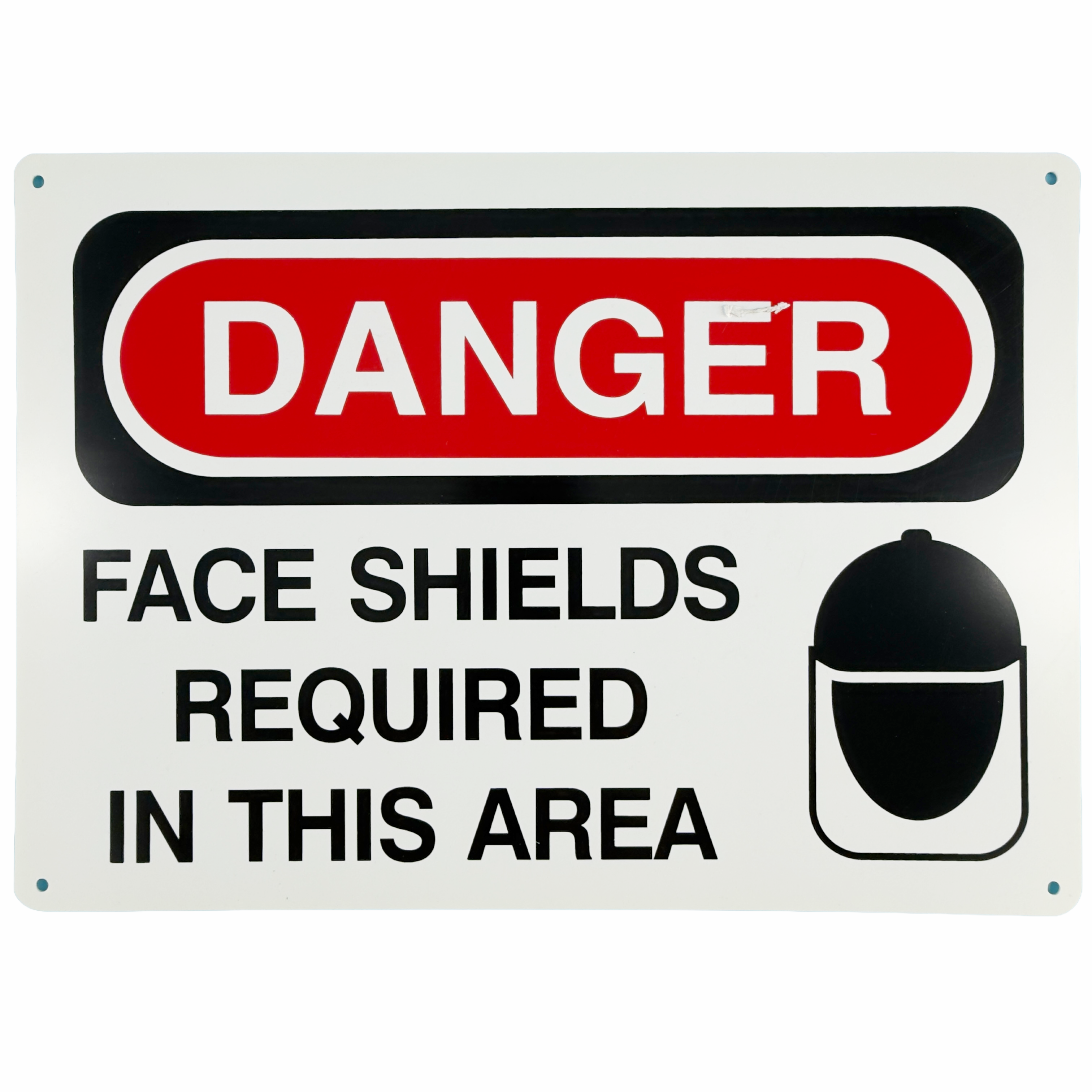 Danger - Faceshield Required in This Area