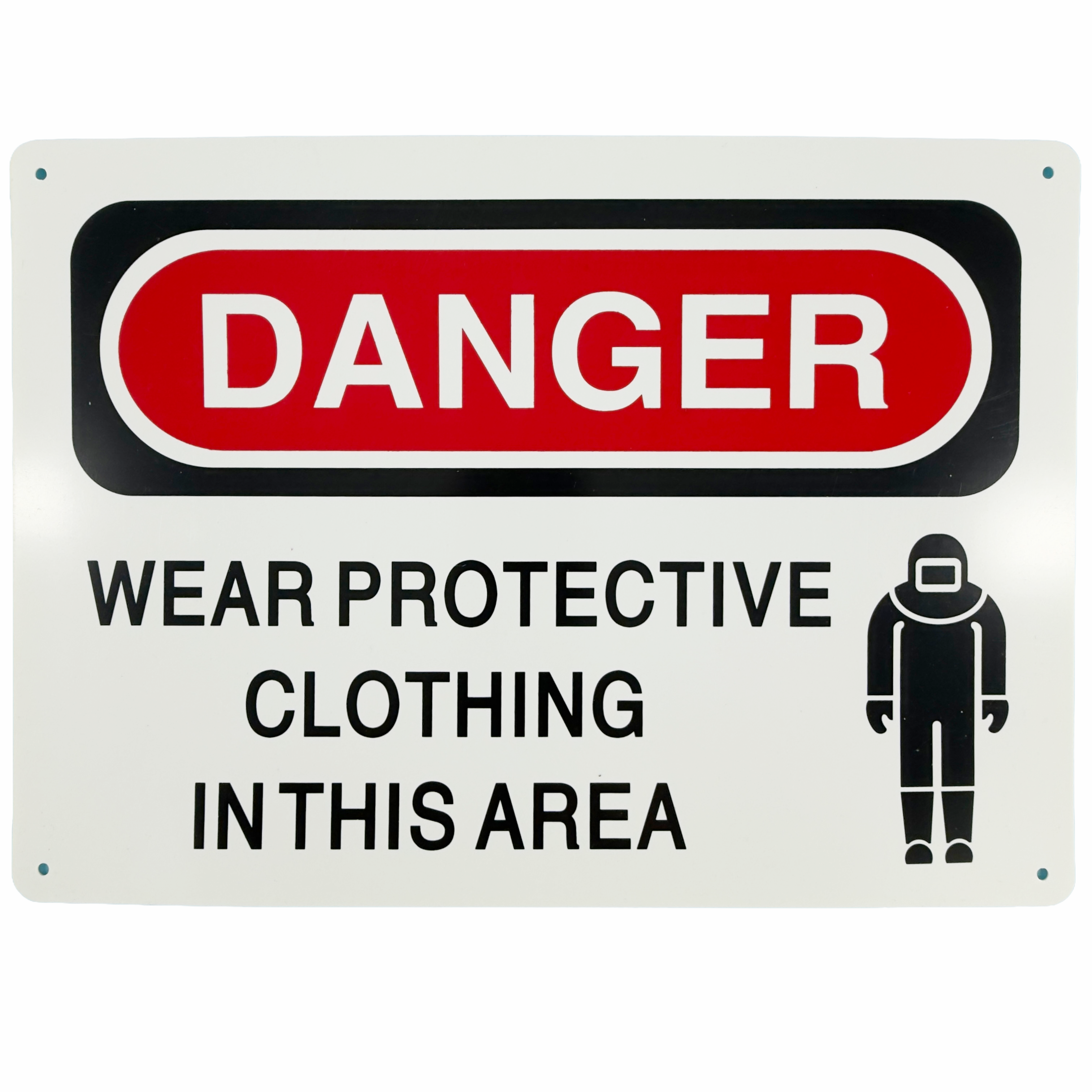 Danger - Wear Protective Clothing In This Area