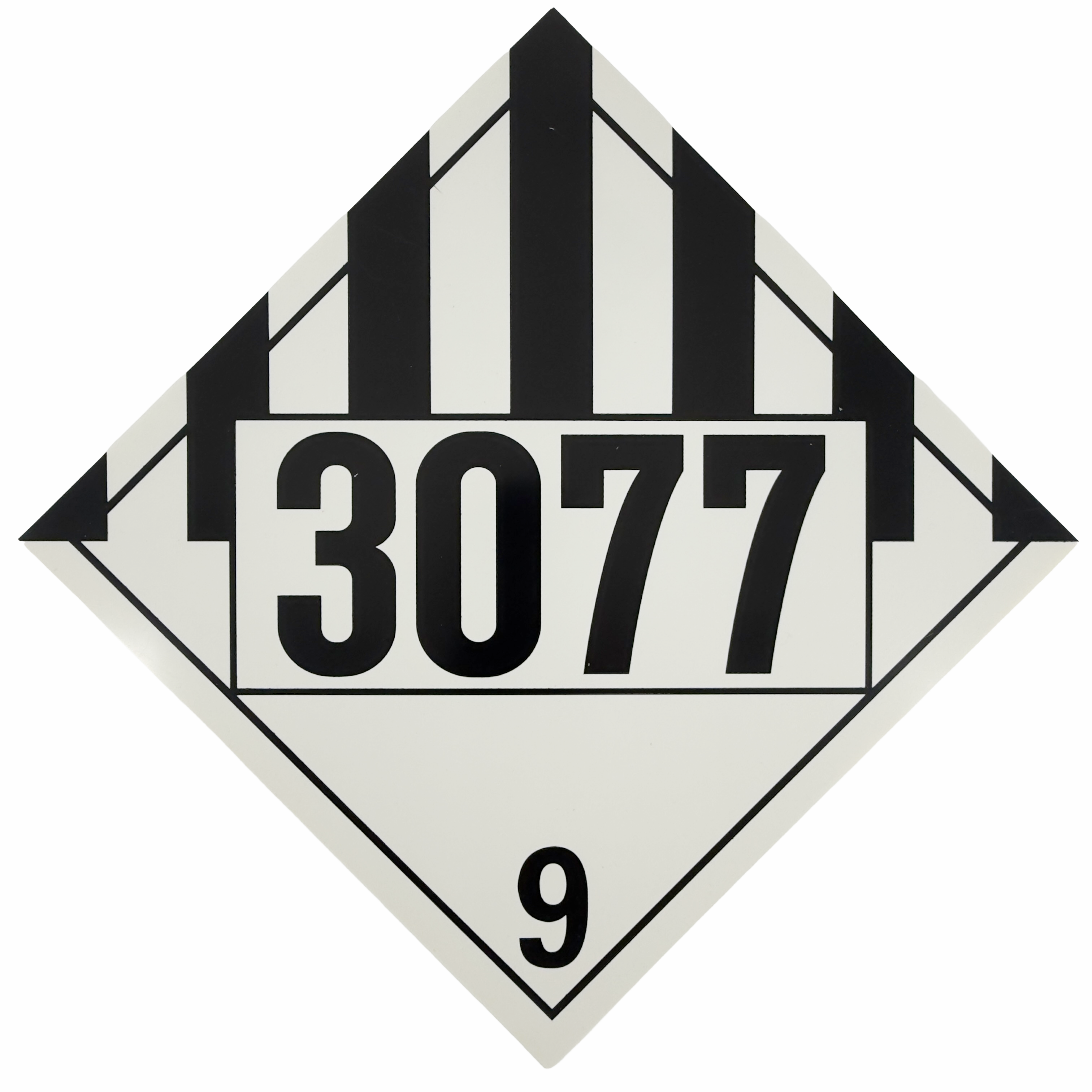 Placard, Class 9 (3077) Environmentally Hazardous Substance, Solid, n.o.s.