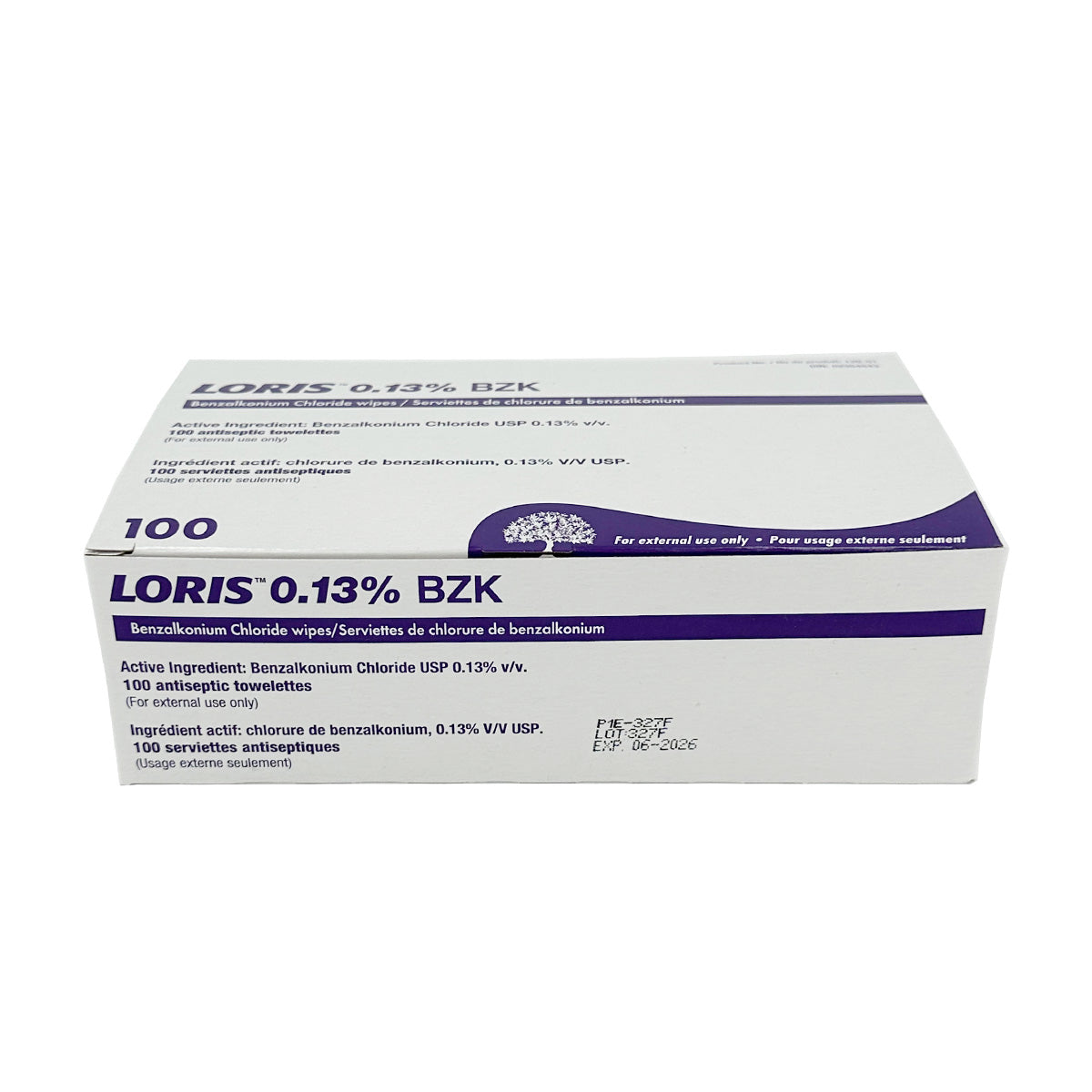 BZK (Benzalkonium Chloride) ANTISEPTIC WIPE 5" x 7.5" (13 x 19cm) 100BX