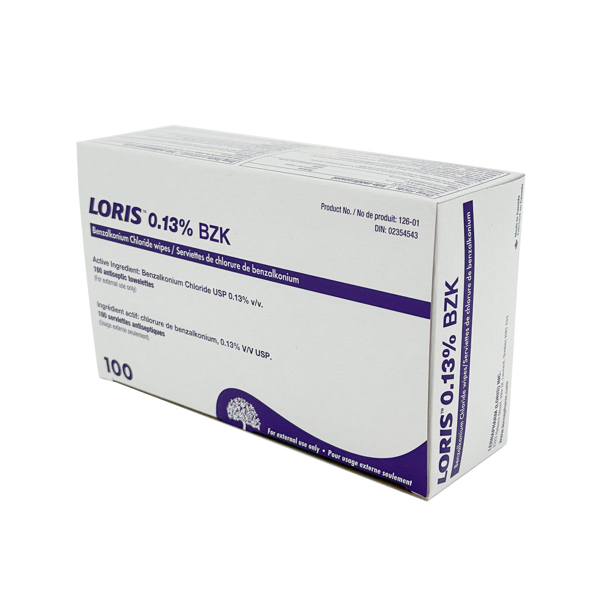 BZK (Benzalkonium Chloride) ANTISEPTIC WIPE 5" x 7.5" (13 x 19cm) 100BX