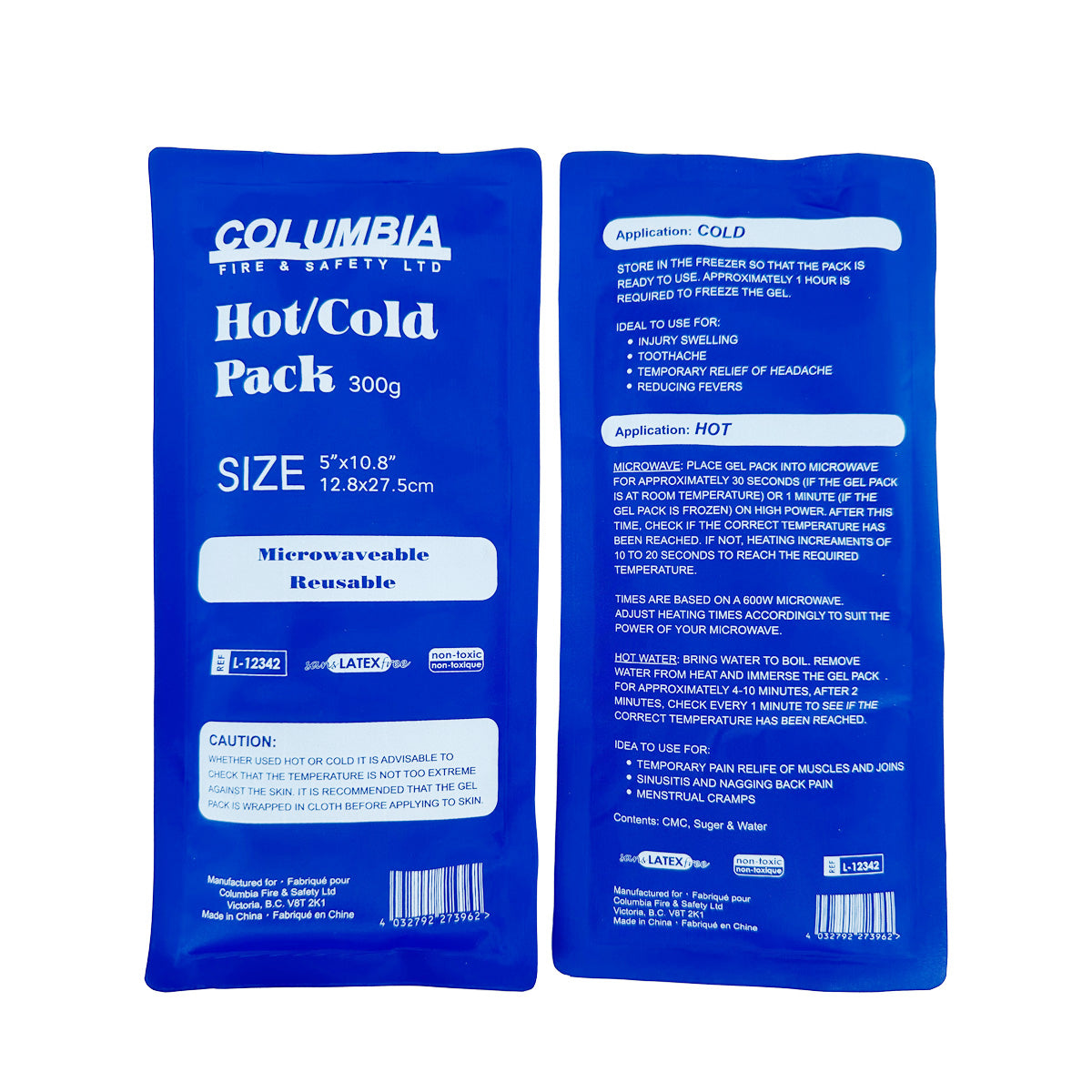 Hot/Cold Reusable Pack 300g 6"X 8" ( 15cm x 20cm )