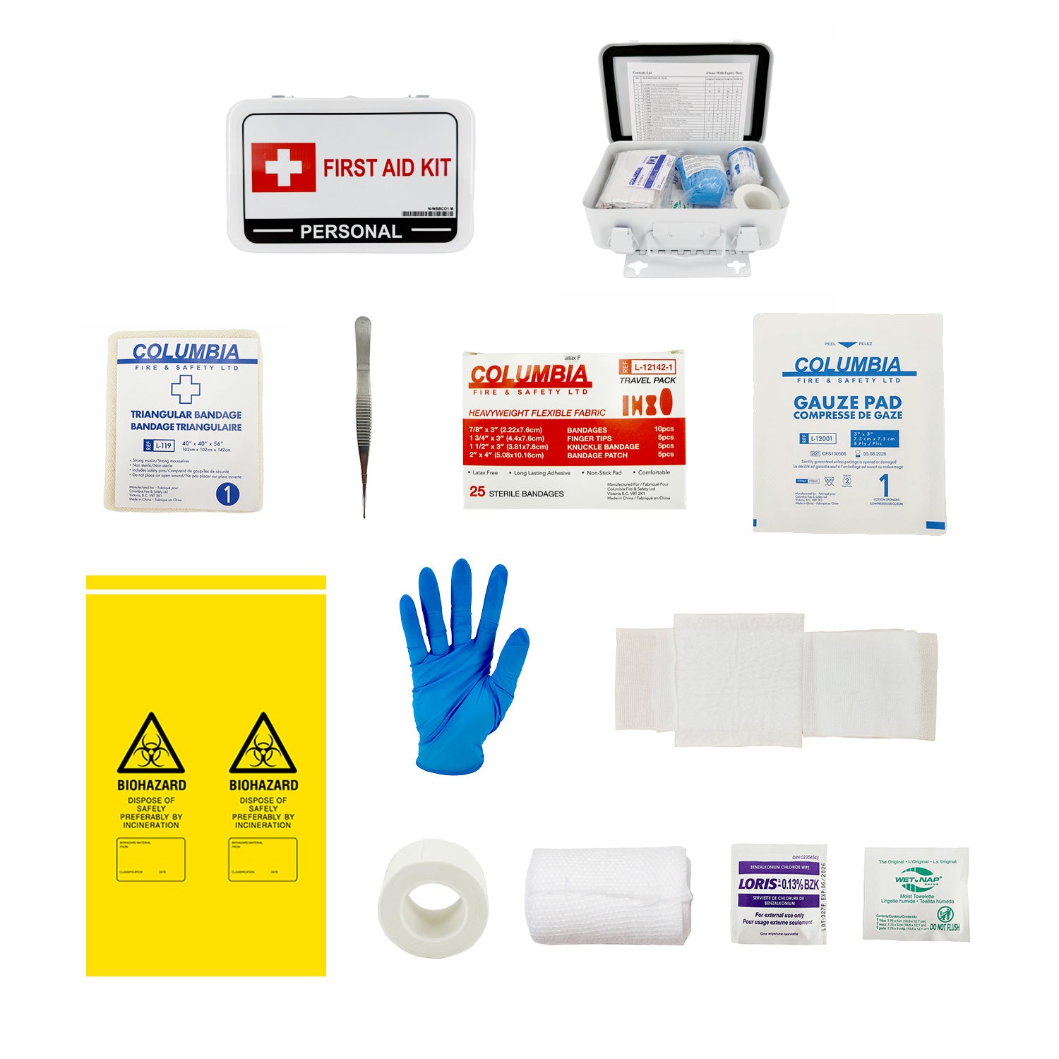 Worksafe BC ( Personal ) First Aid Kit