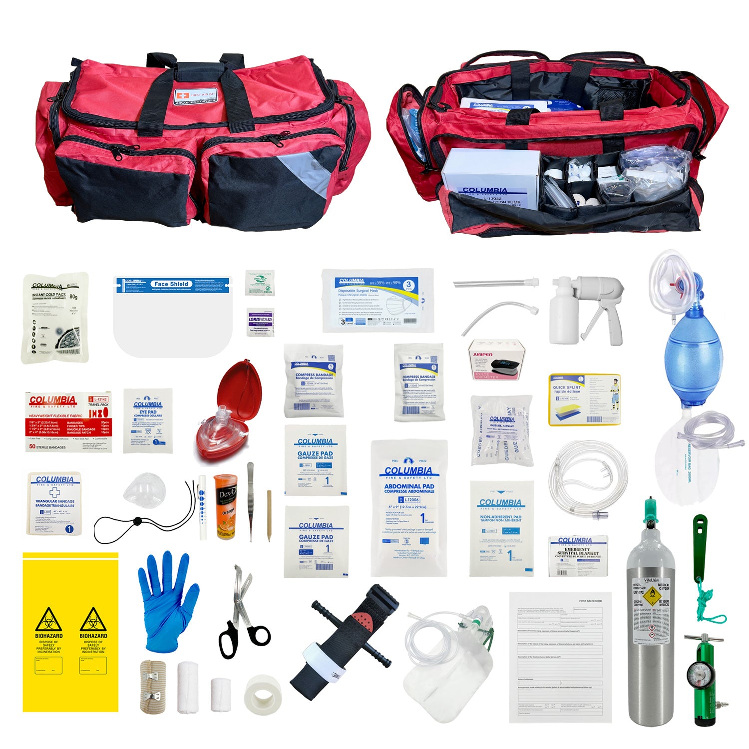 Worksafe BC ( Advanced + Oxygen ) First Aid Kit