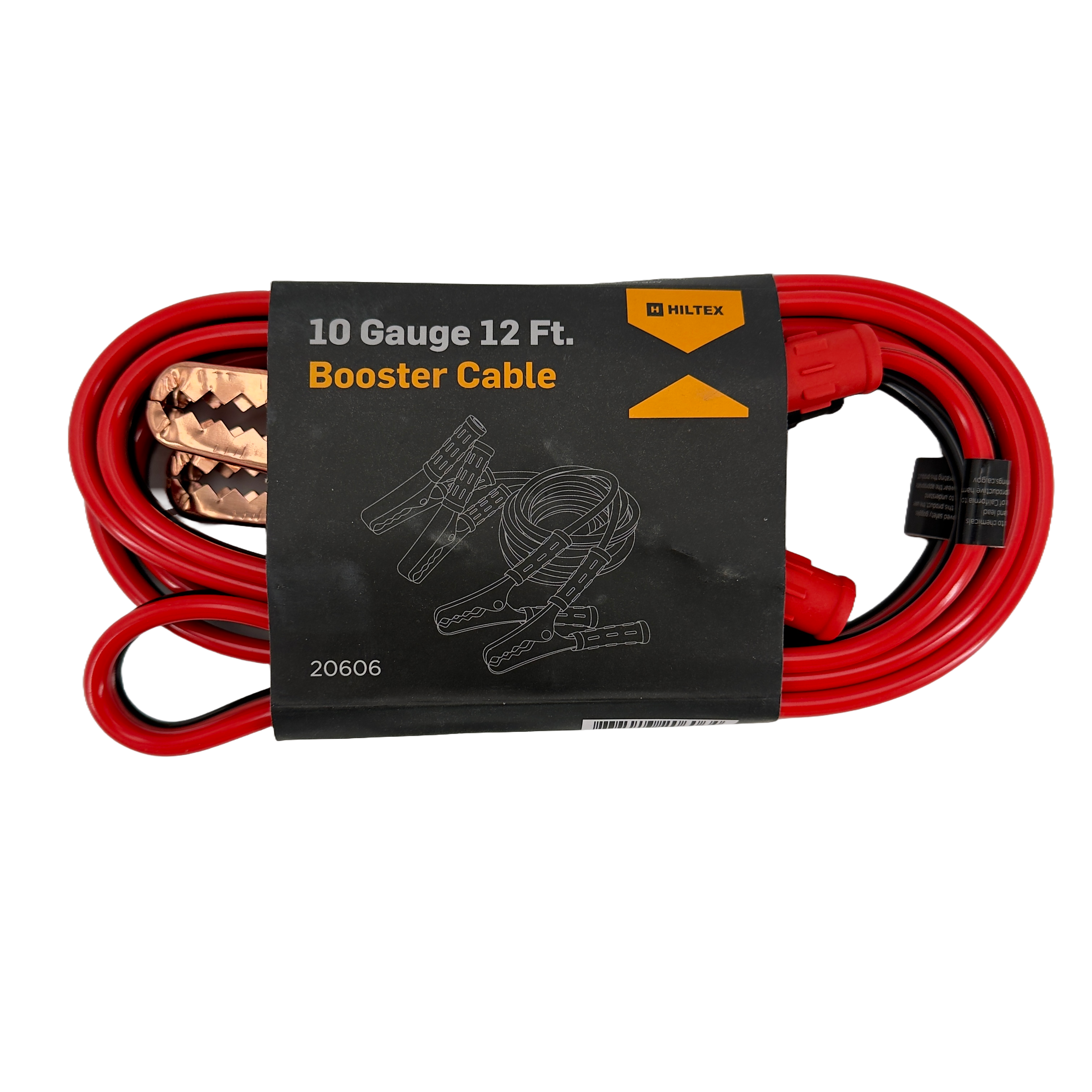 Booster Cable 10 Gauge, 12ft Light Duty