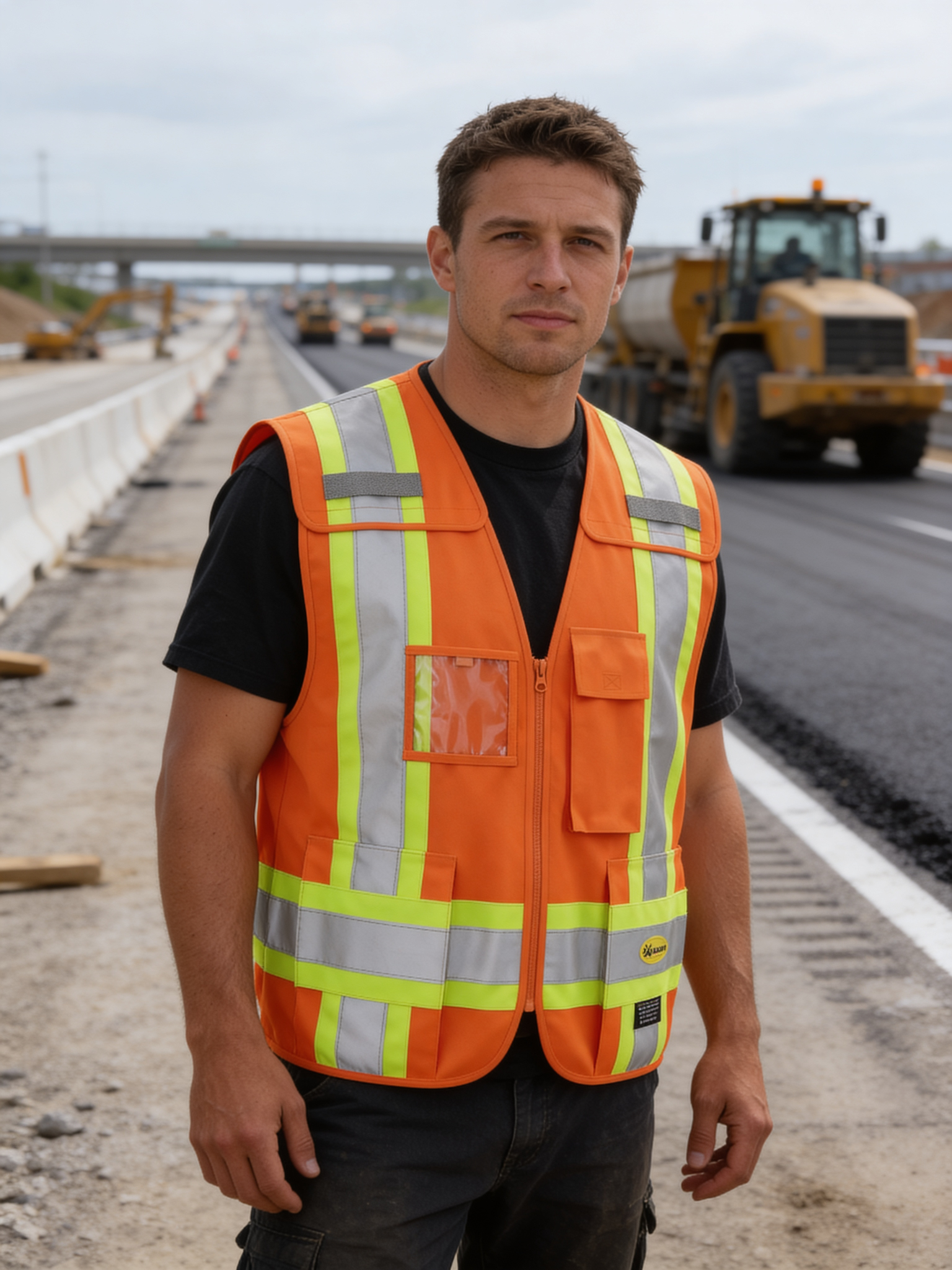 Cruiser Vest ( ORANGE ) W/ Reflective Tape