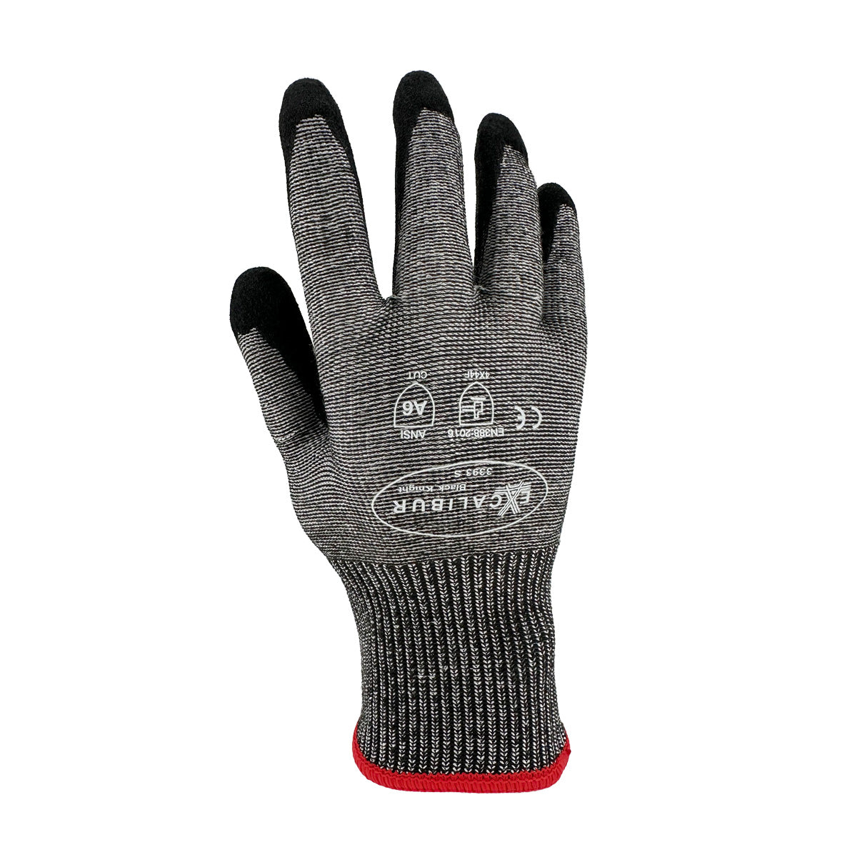 CFS-Cut 13 gauge nylon glass fiber and liner coated black sandy finished A6