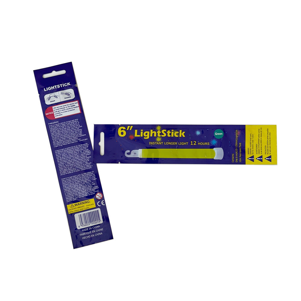 Lightstick, 12 Hour 6" ( Green )