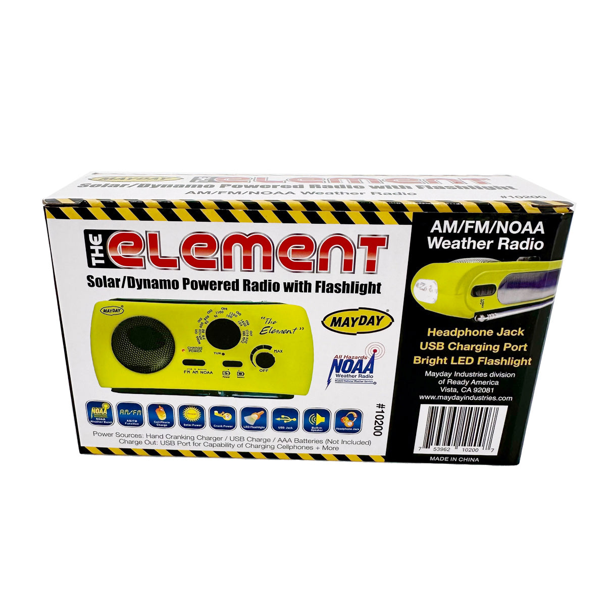 The Element - Radio/ Flashlight/ Solar Dynamo Combo