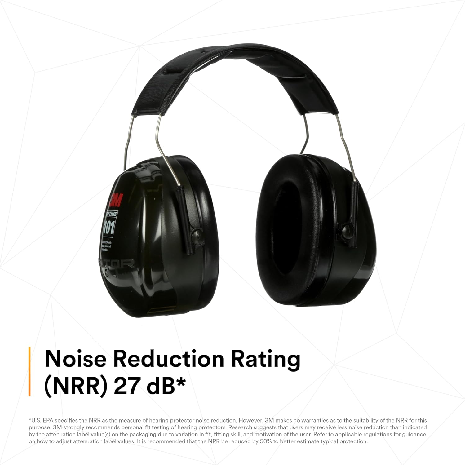 3M™ PELTOR™ Optime™ 101 Earmuffs, H7A, over-the-head