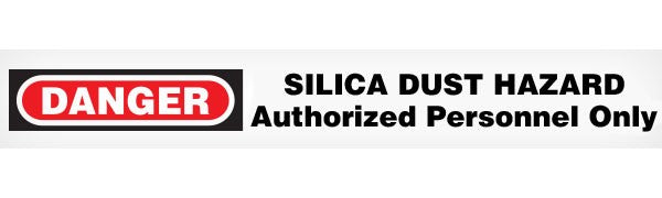 Barricade Tape, Caution Silica Dust