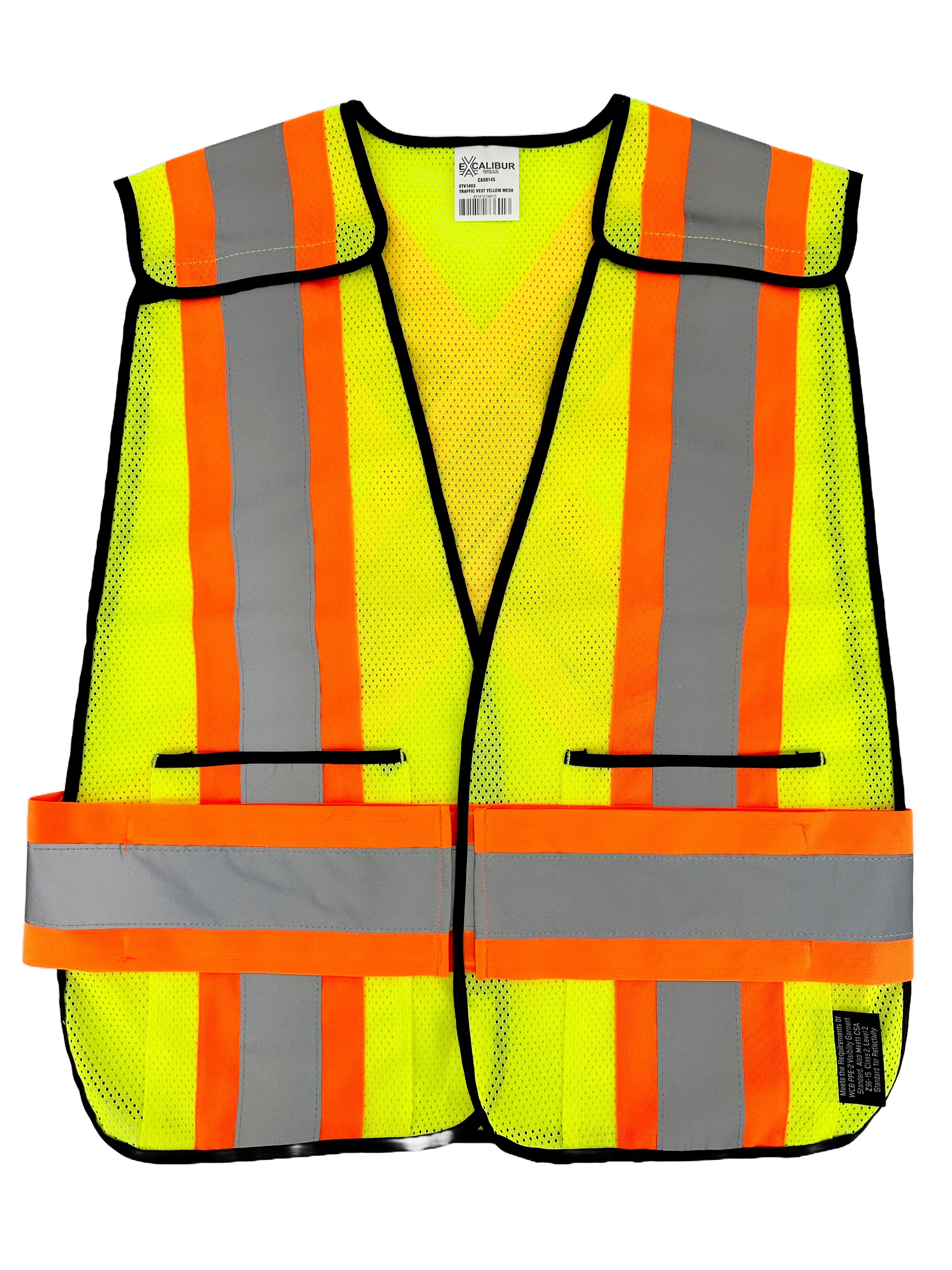 Mesh Traffic Vest W/ Reflective Tape
