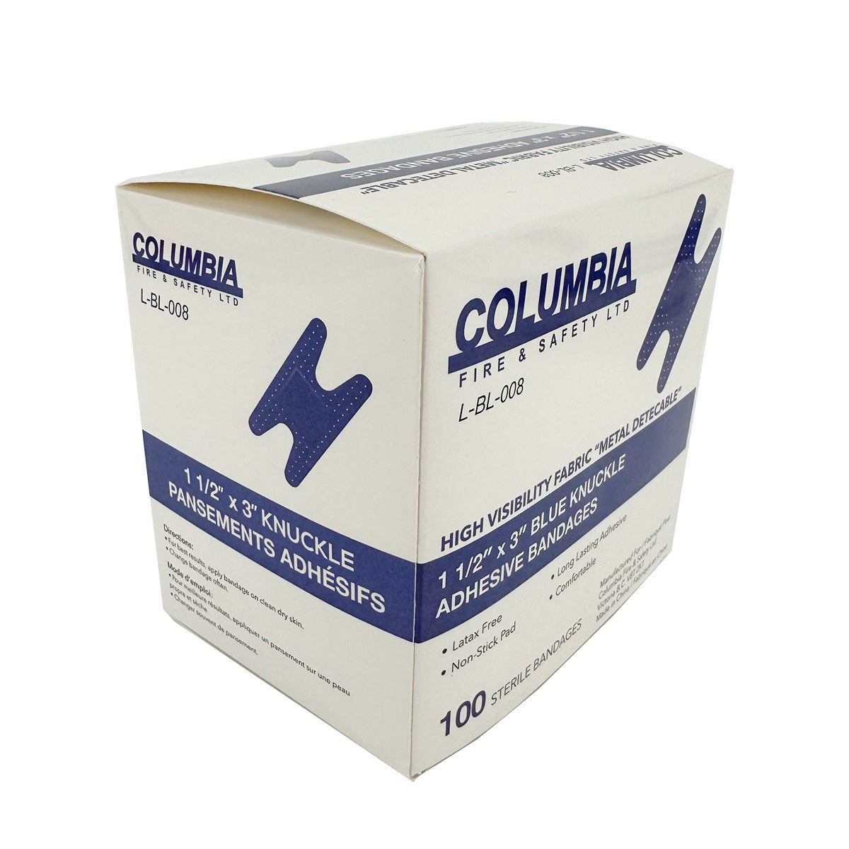Bandaids ( KNUCKLE ) Blue Metal Detectable