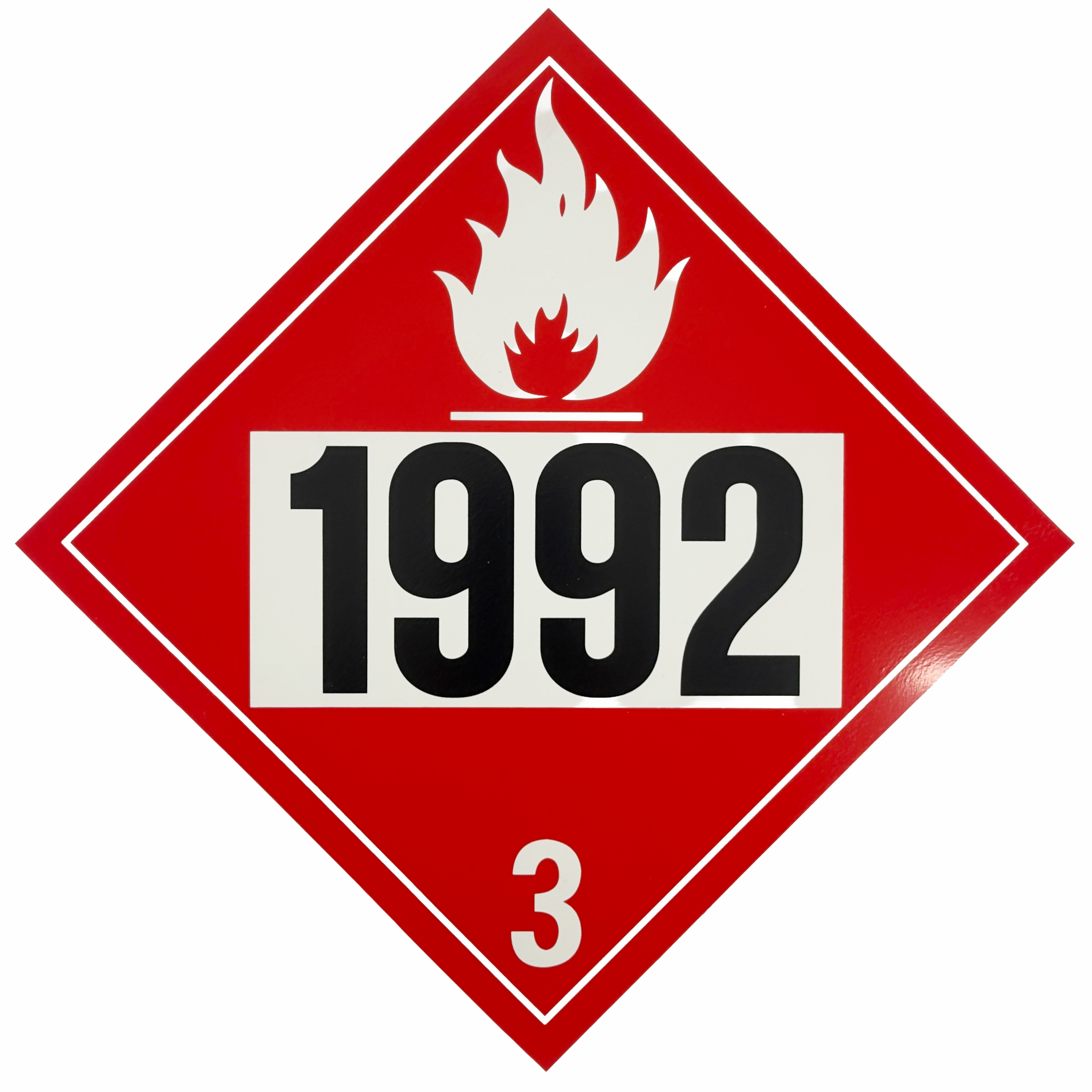 Placard, Class 3 (1992) Flammable Liquids, Toxic, n.o.s.