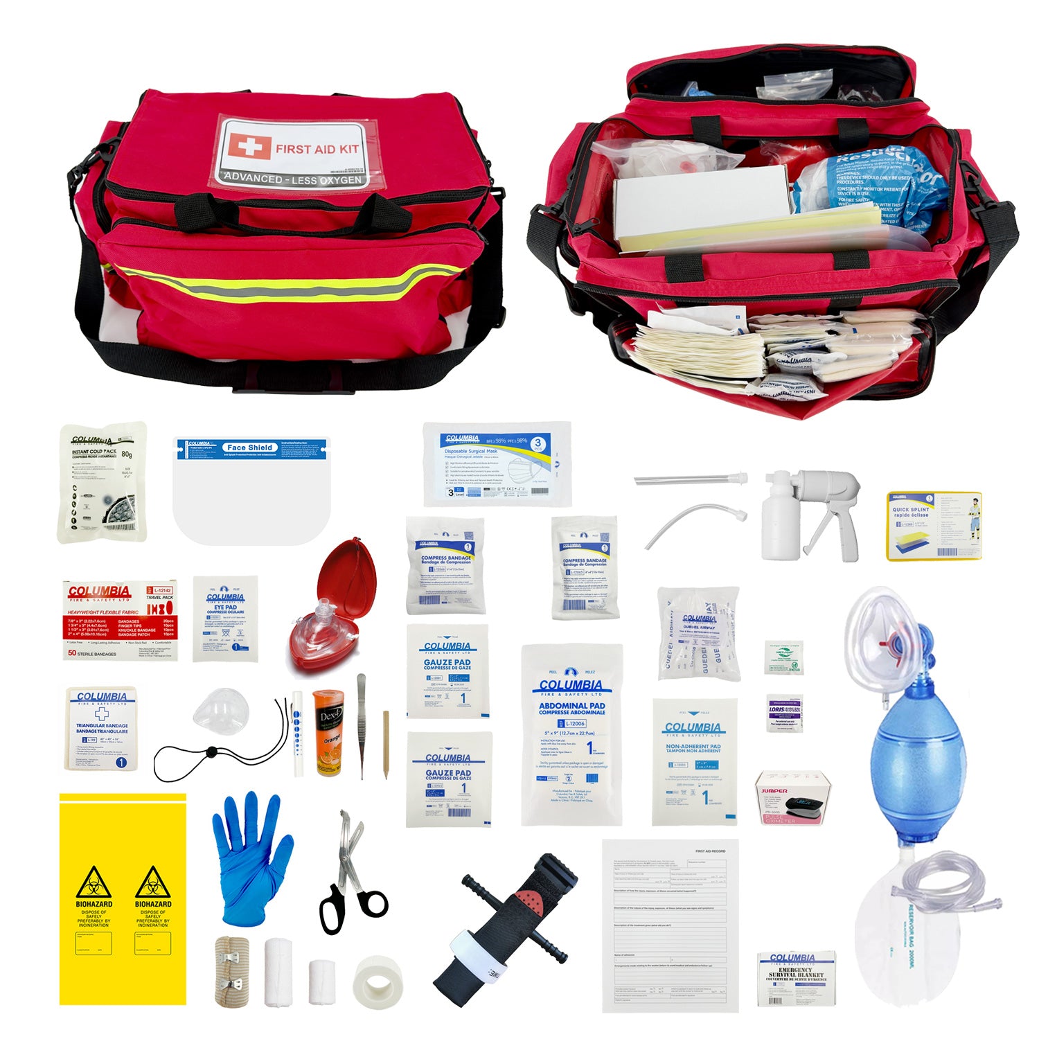 Worksafe BC ( Advanced - Less Oxygen ) First Aid Kit