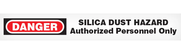 Barricade Tape, Caution Silica Dust
