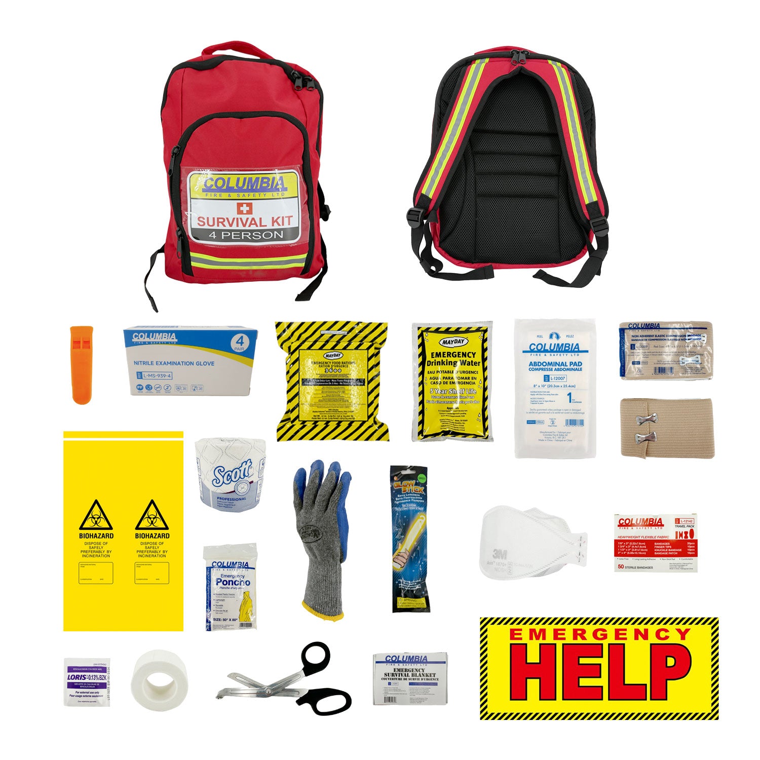 Survival Backpack Kit ( 72 Hrs )