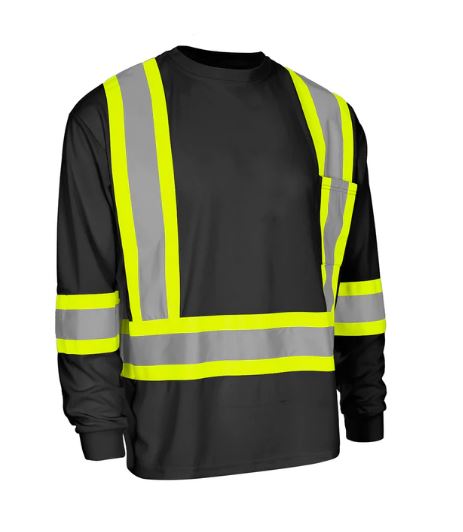 Traffic shirt (Black) crew neck Long Sleeve