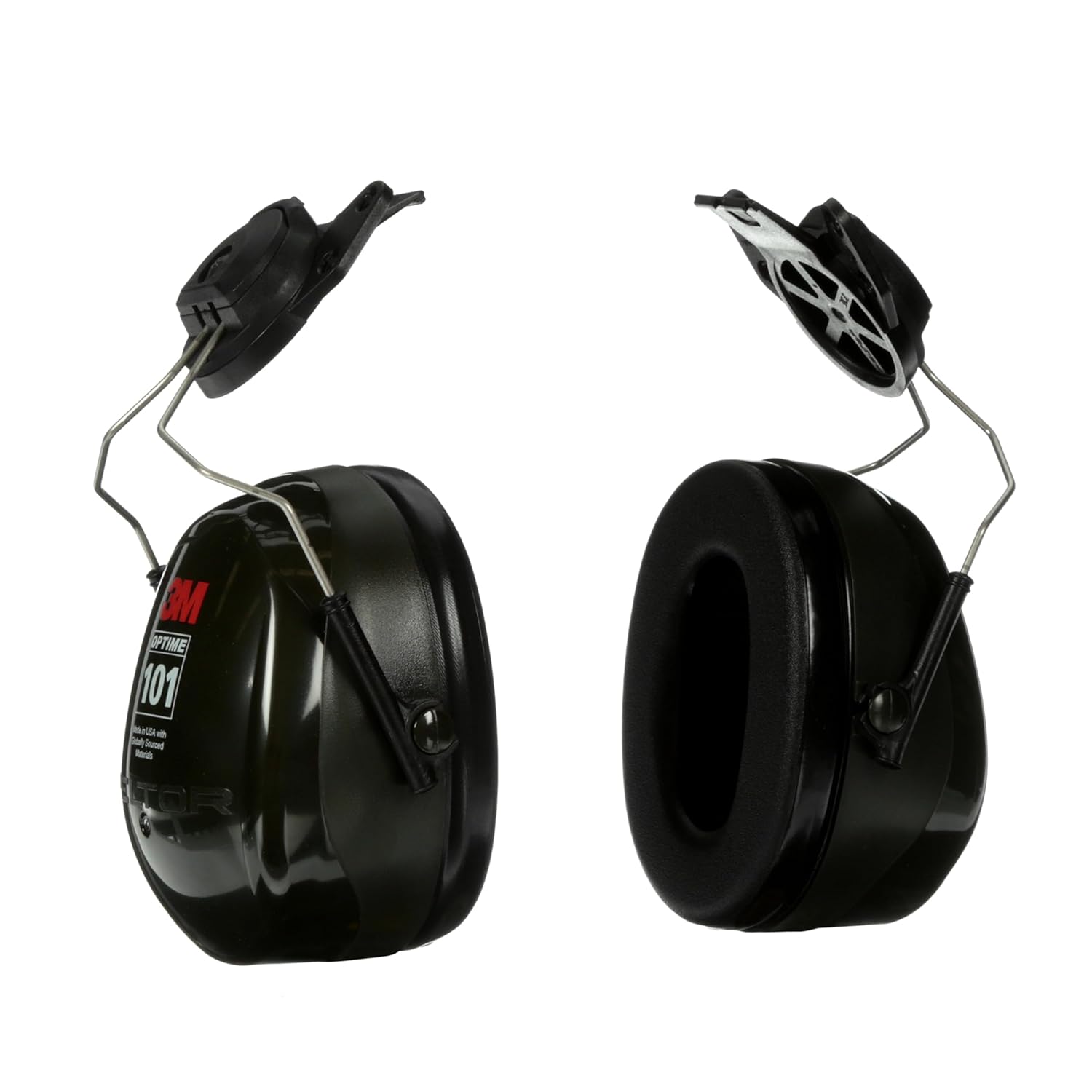 3M™ PELTOR™ Optime™ 101 Earmuffs, H7P3E, hard hat attached