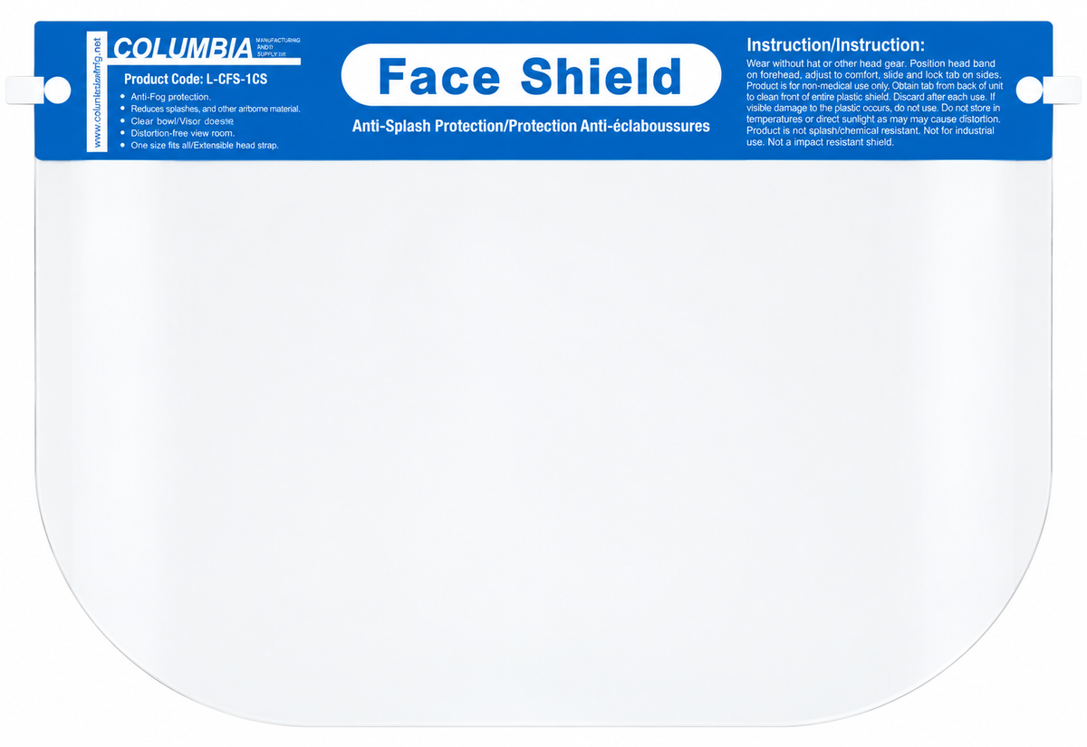 Face Shield Direct Splash Protection