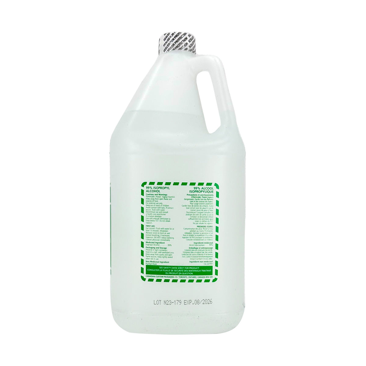 Isopropyl Alcohol  99%  ( 4 L Jug )