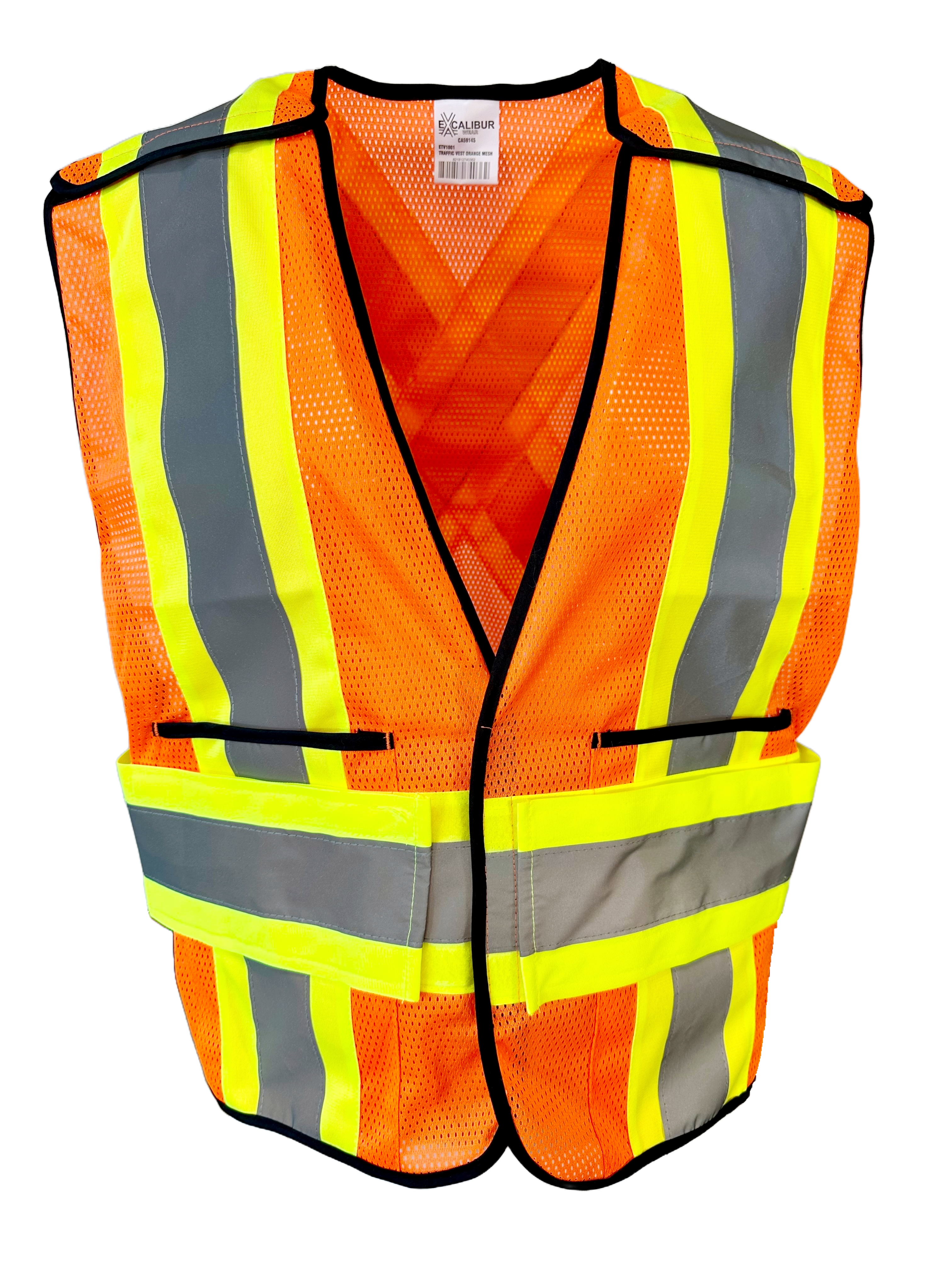 Mesh Traffic Vest  W/ Reflective Tape