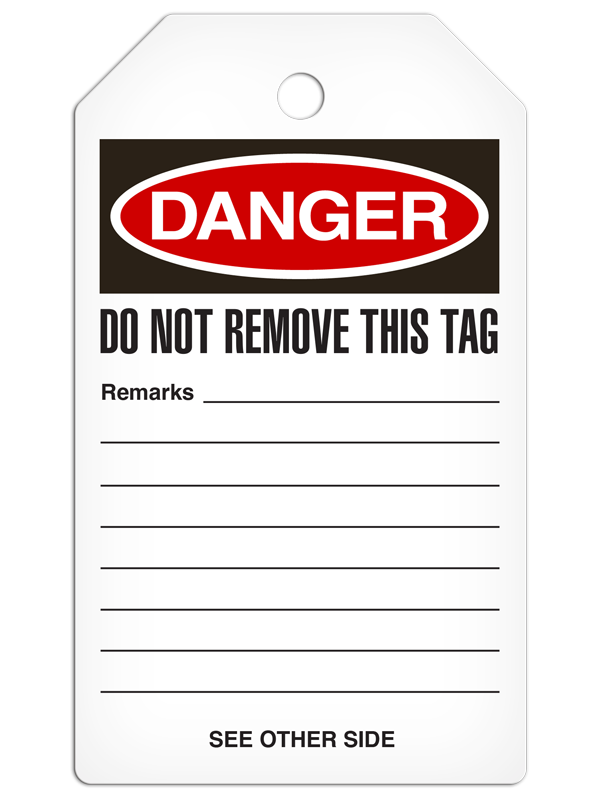 Danger Tags (  DO NOT OPERATE ) ( 25/pkg )