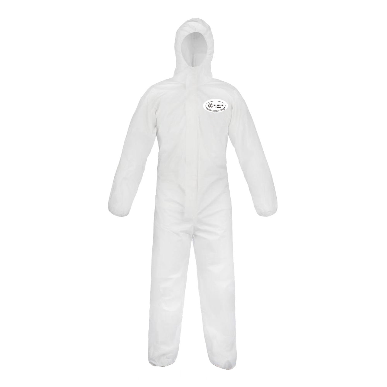 Coveralls Disposable W Hood and Elastic ankles