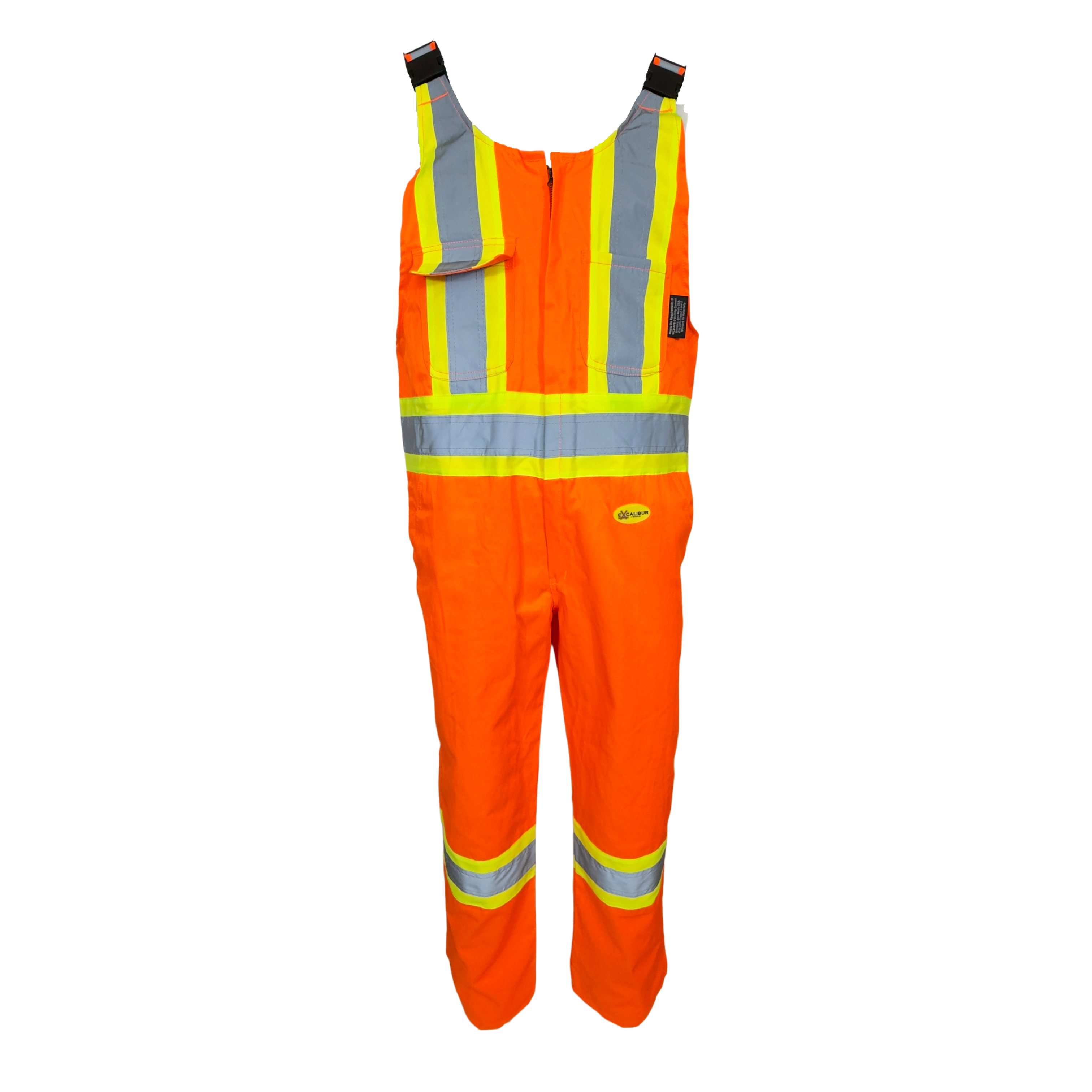Bib Overalls ( Orange ) With 4" Reflective Striping