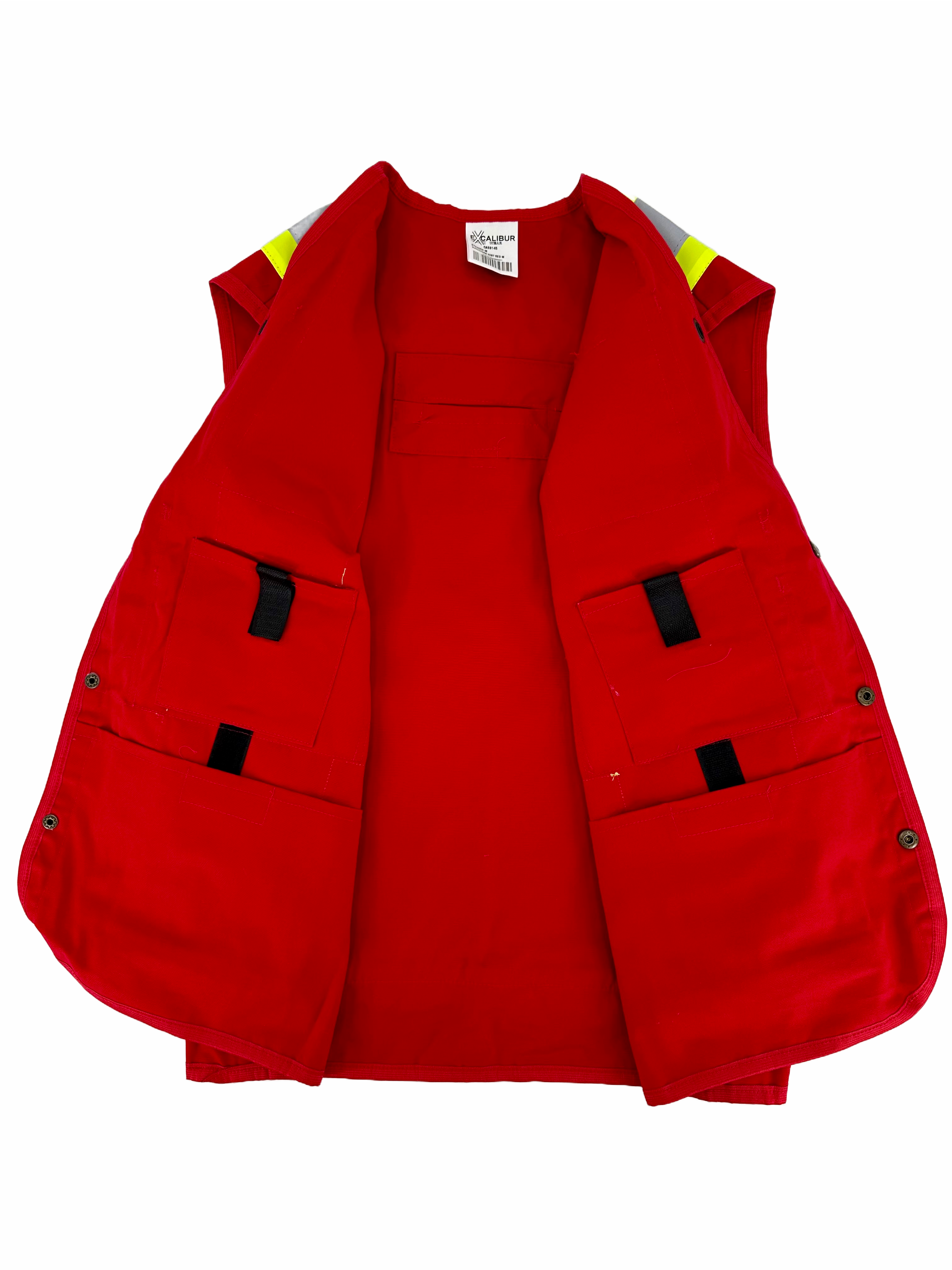 Surveyors Vest ( RED ) W/ Back Pocket