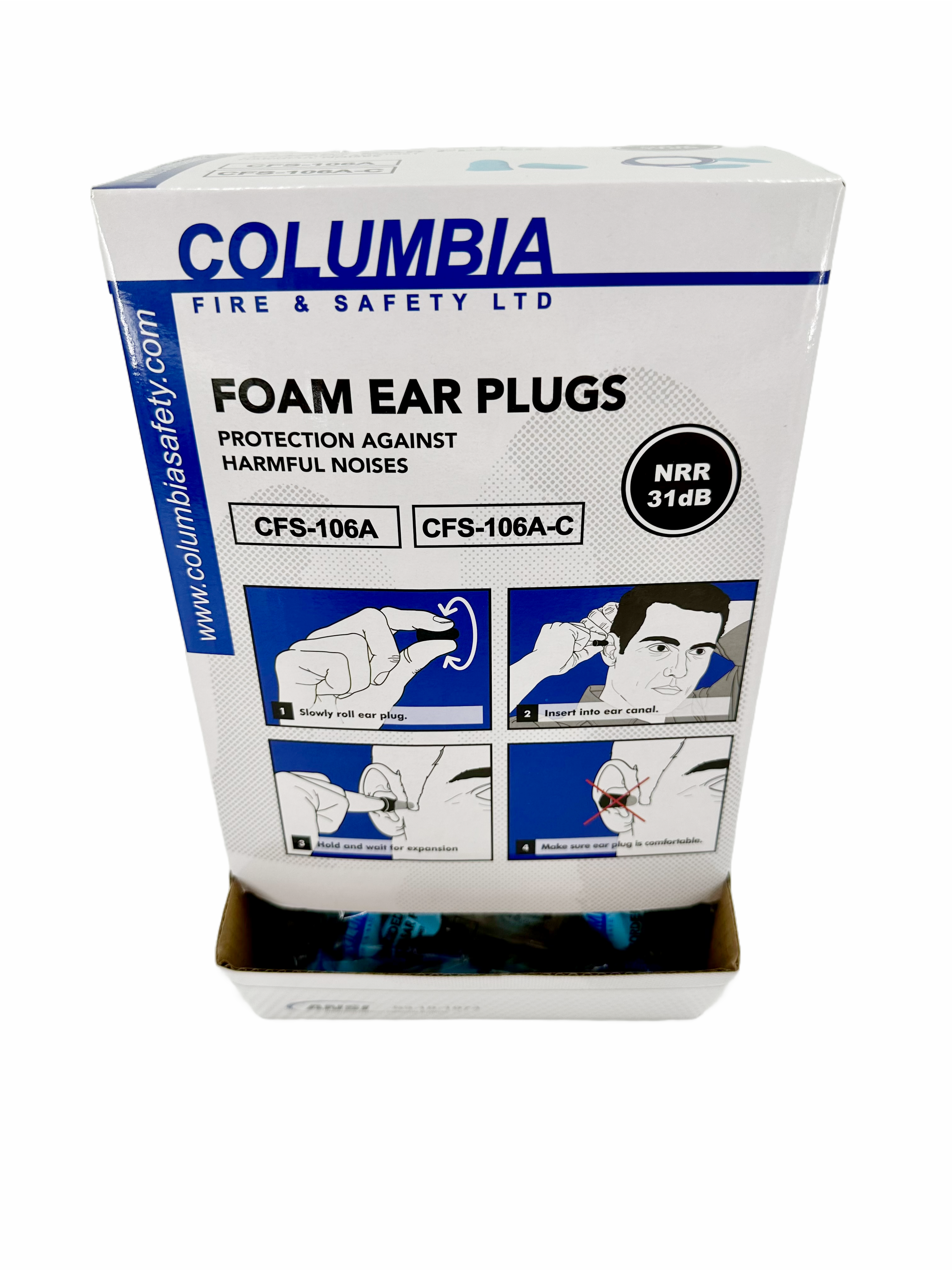 Columbia Ear Plugs ( 31 DB ) Uncorded