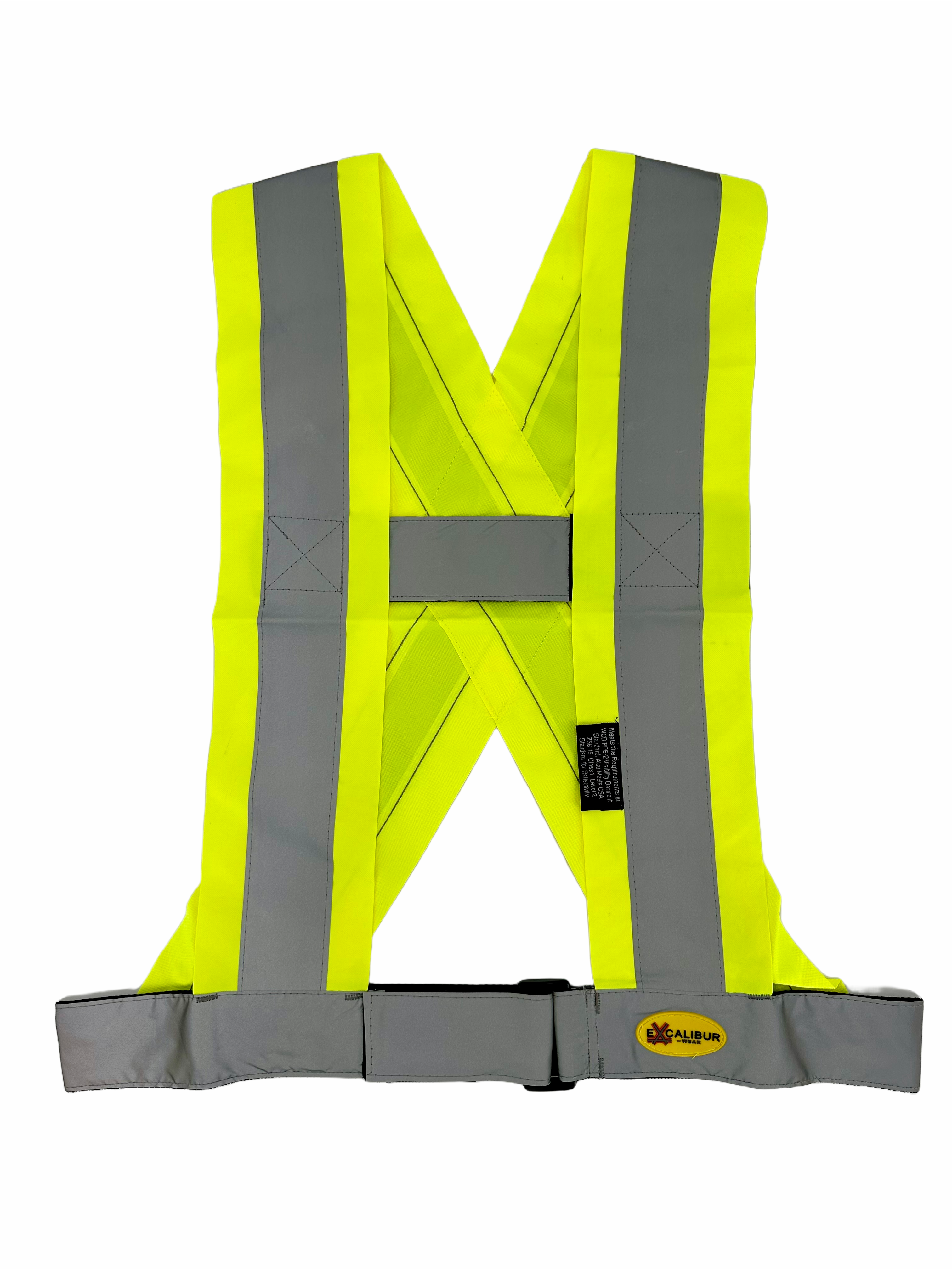 Traffic Sash Belt ( YELLOW ) W/ Reflective Tape