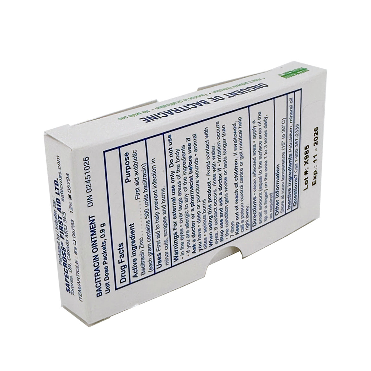 Bacitracin Zinc, First Aid Antibiotic Ointment