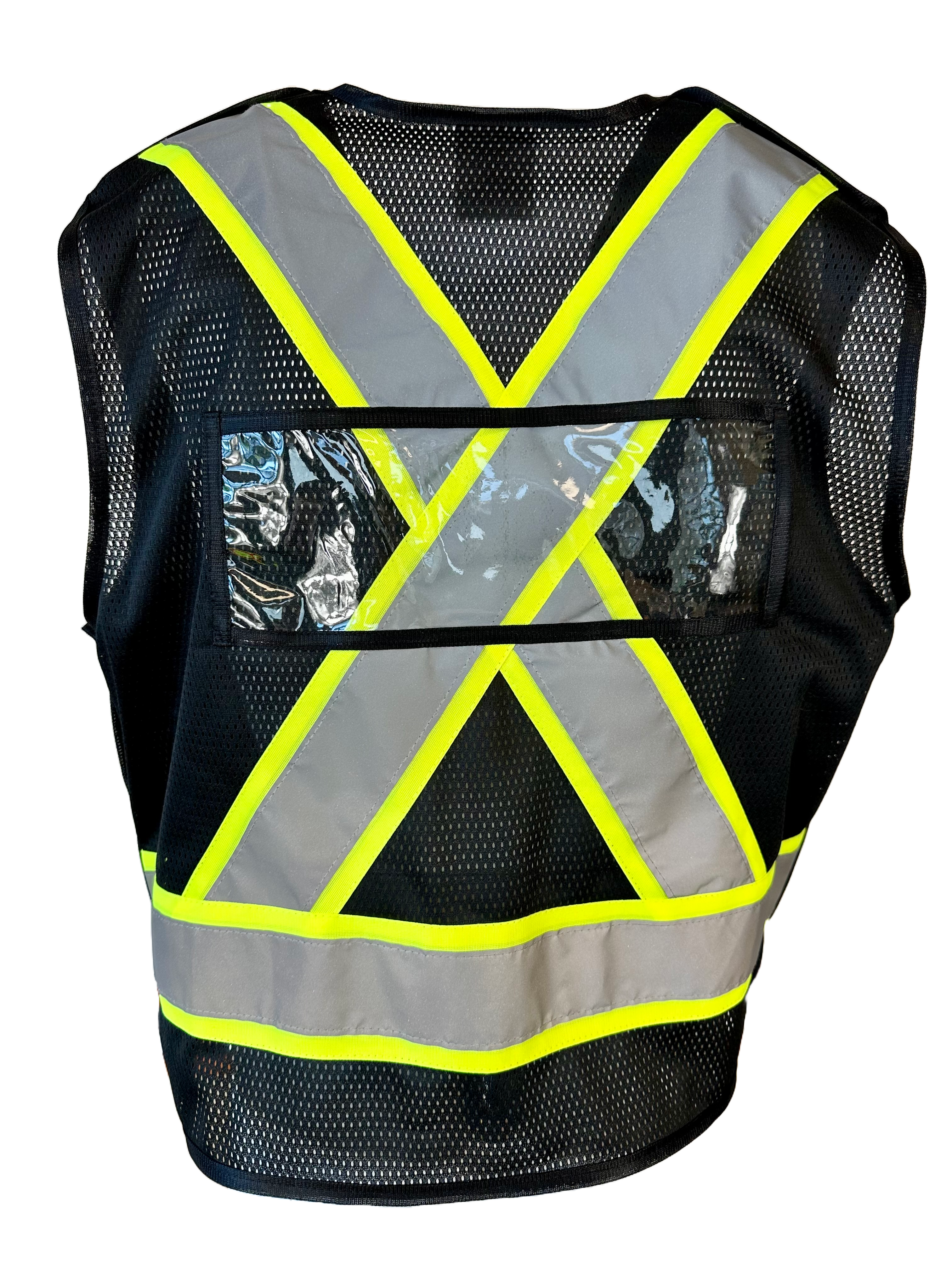 Cruiser Vest ( BLACK ) W/ Reflective Tape